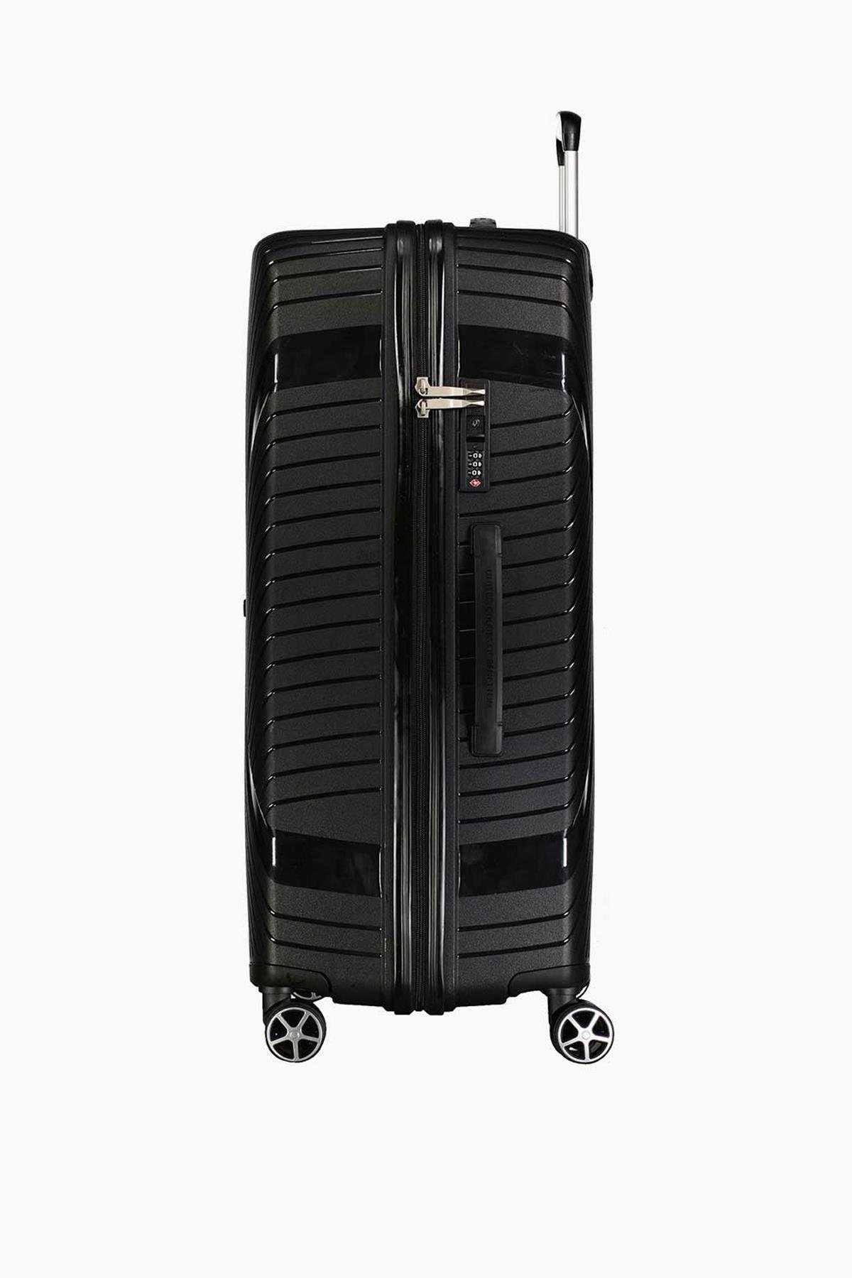 Benetton Polipropilen 2'Li Valiz Seti Siyah BNT3000 (BÜYÜK + ORTA)