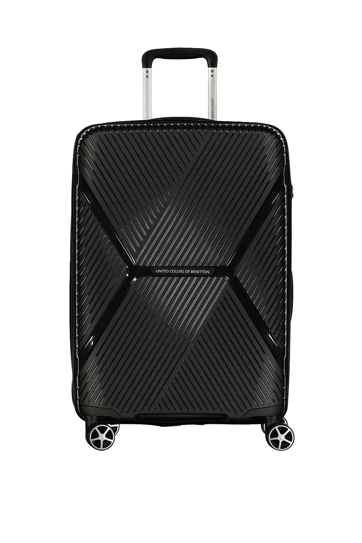 Benetton Polipropilen 2'Li Valiz Seti Siyah BNT3000 (ORTA + KABİN)