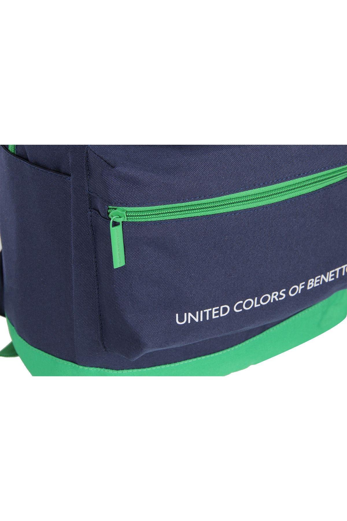 Benetton Unisex Lacivert Okul Sırt Çantası 70415