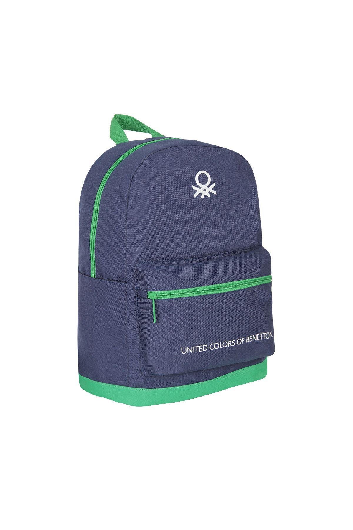 Benetton Unisex Lacivert Okul Sırt Çantası 70415