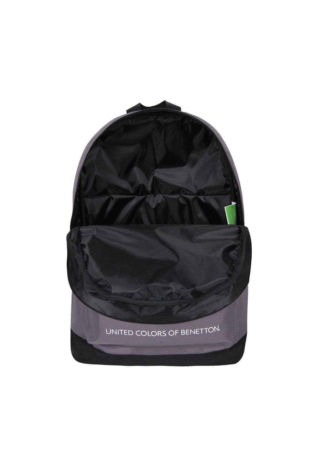 Benetton Unisex Siyah Okul Sırt Çantası 70419