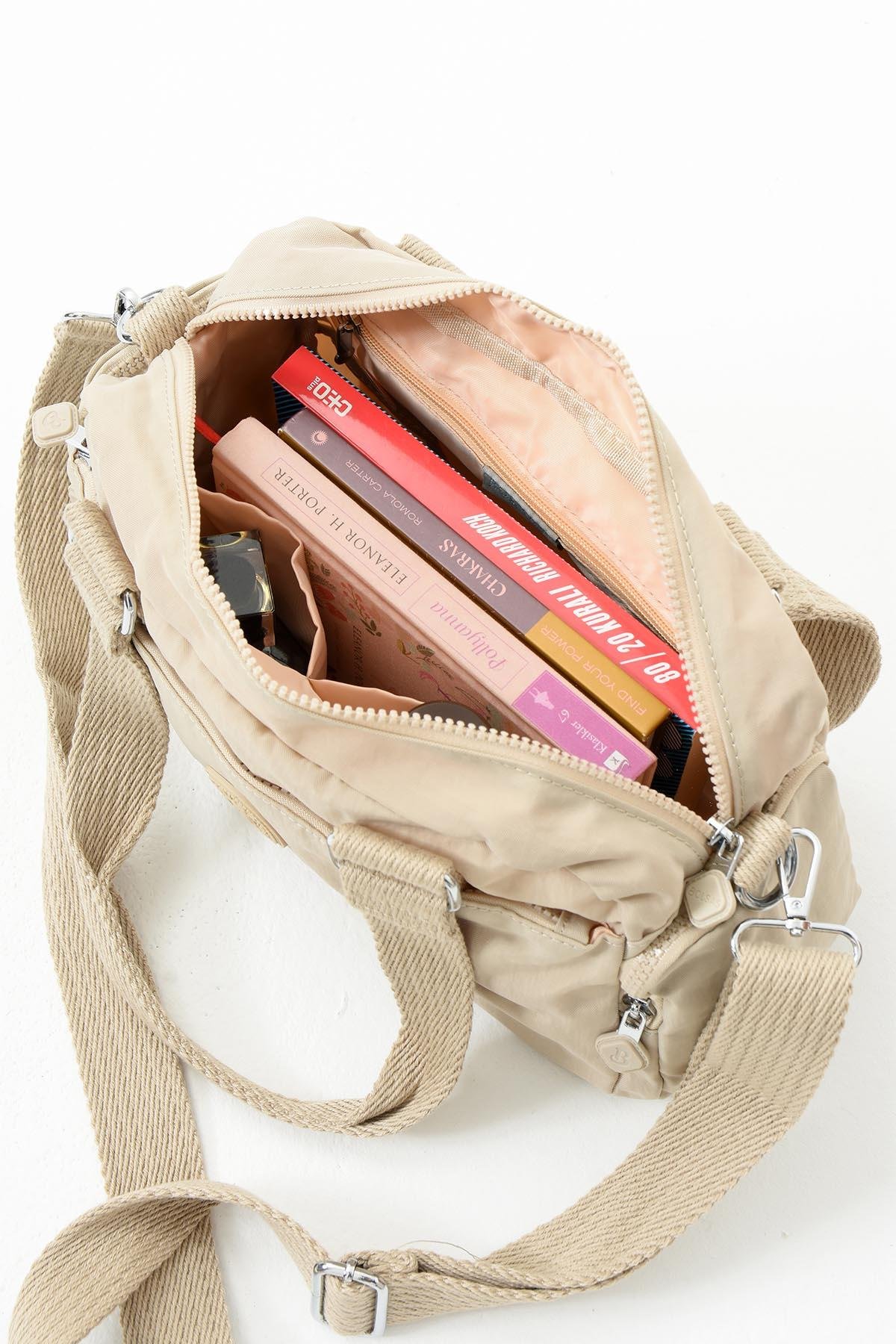 Bolsas Çapraz Askılı Kadın Çanta Bej 1070