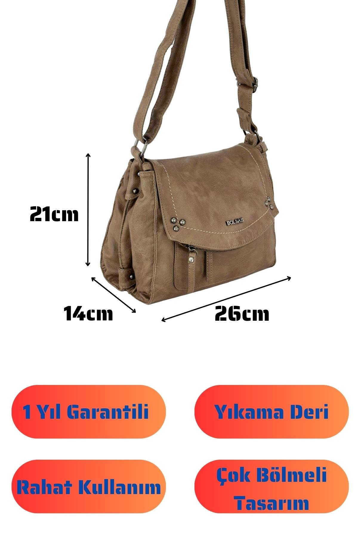 Bolsas Kadın Çapraz  Çanta Vizon 1043