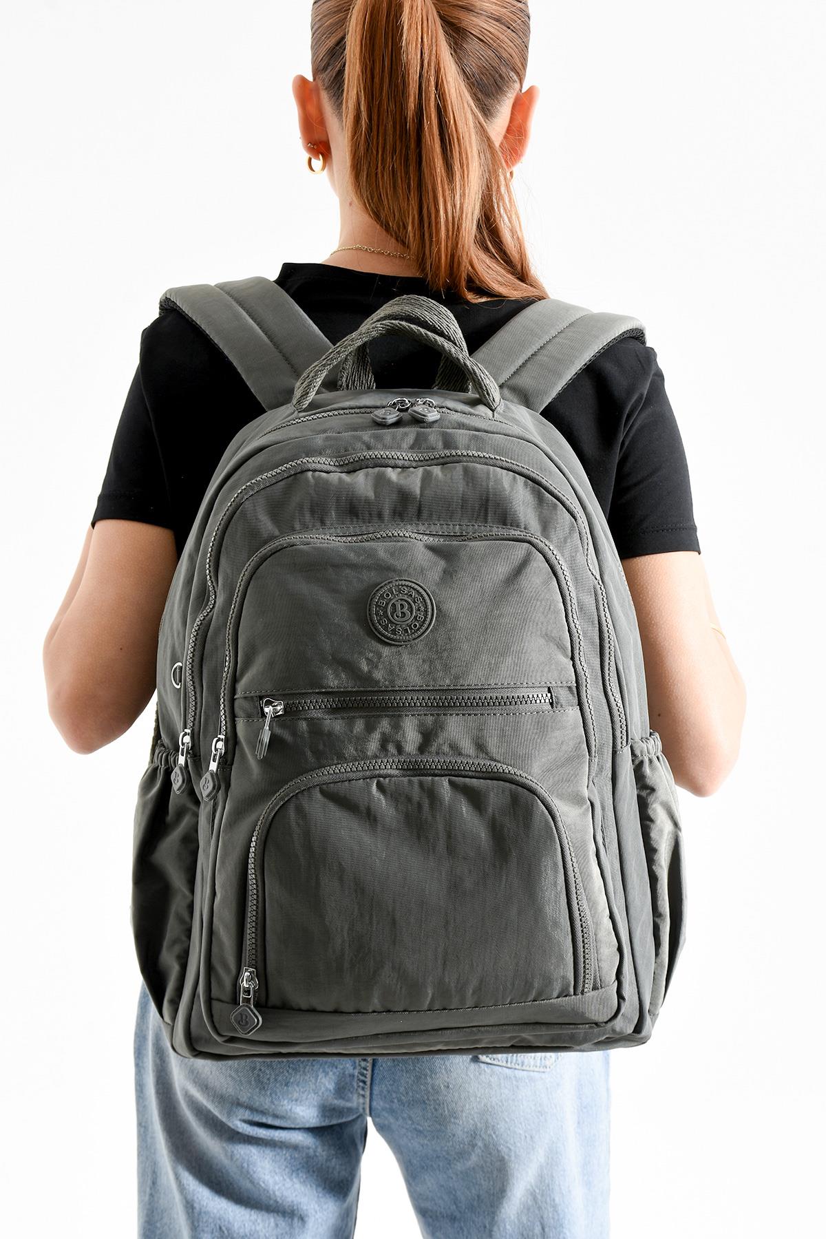 Bolsas Kadın Okul Sırt Çanta Açık  Gri 1096