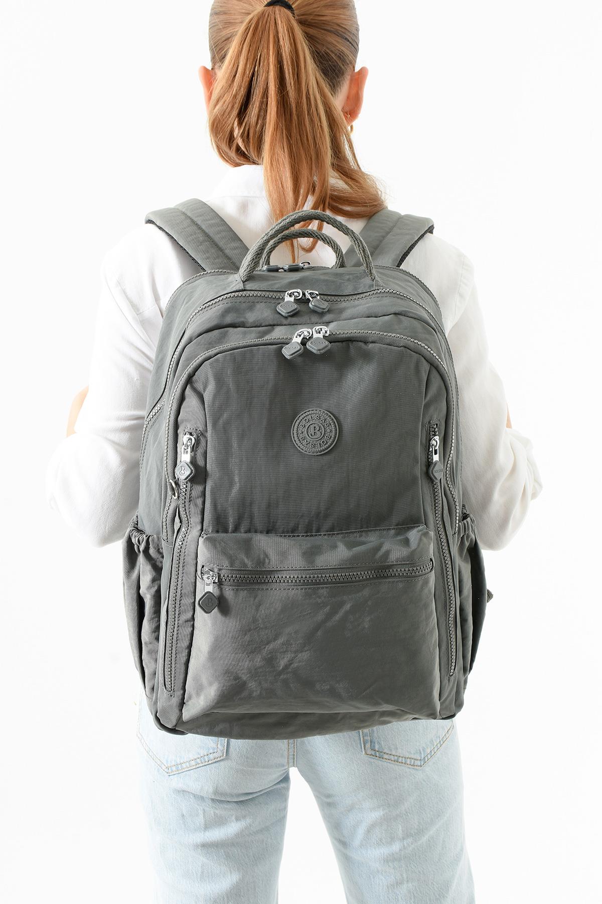 Bolsas Kadın Okul Sırt Çanta Gri 1091
