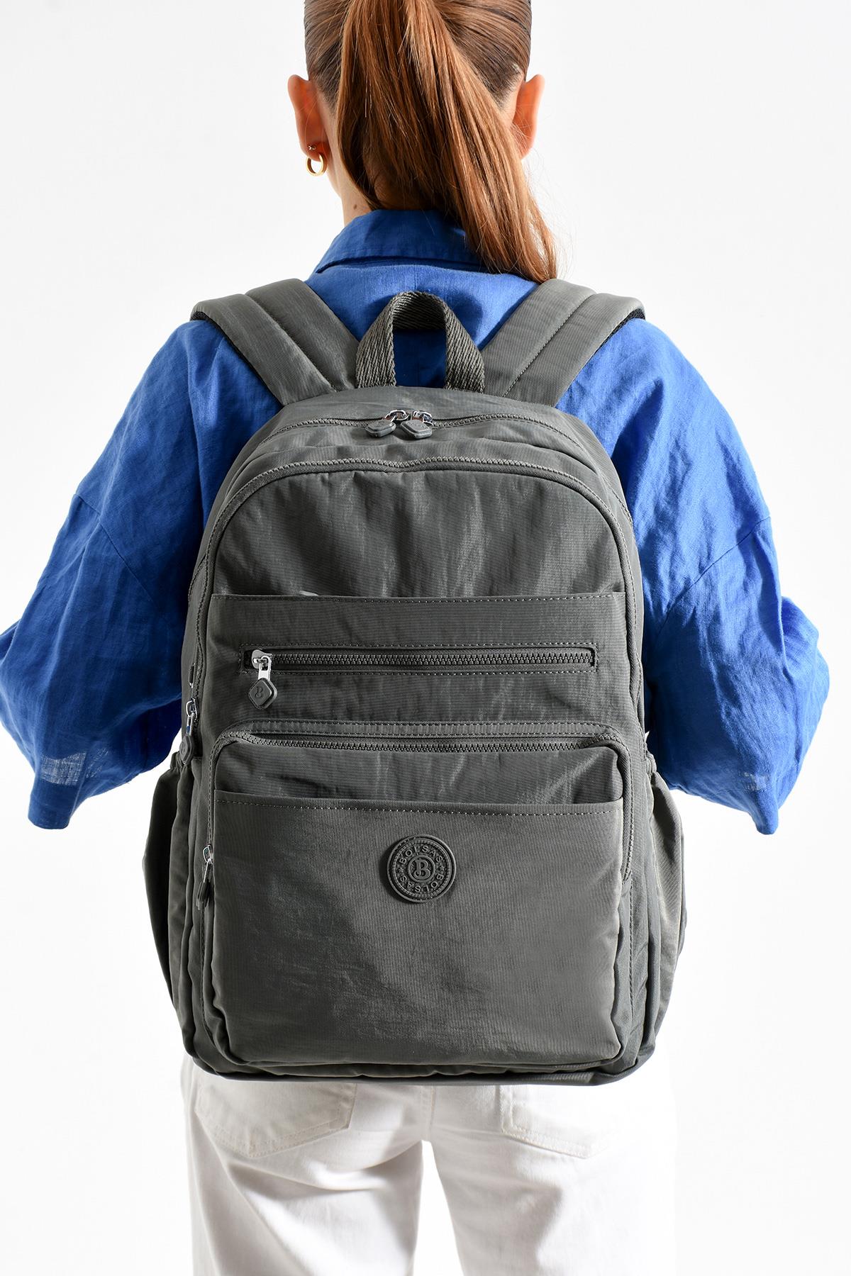 Bolsas Kadın Okul Sırt Çanta Gri 1095