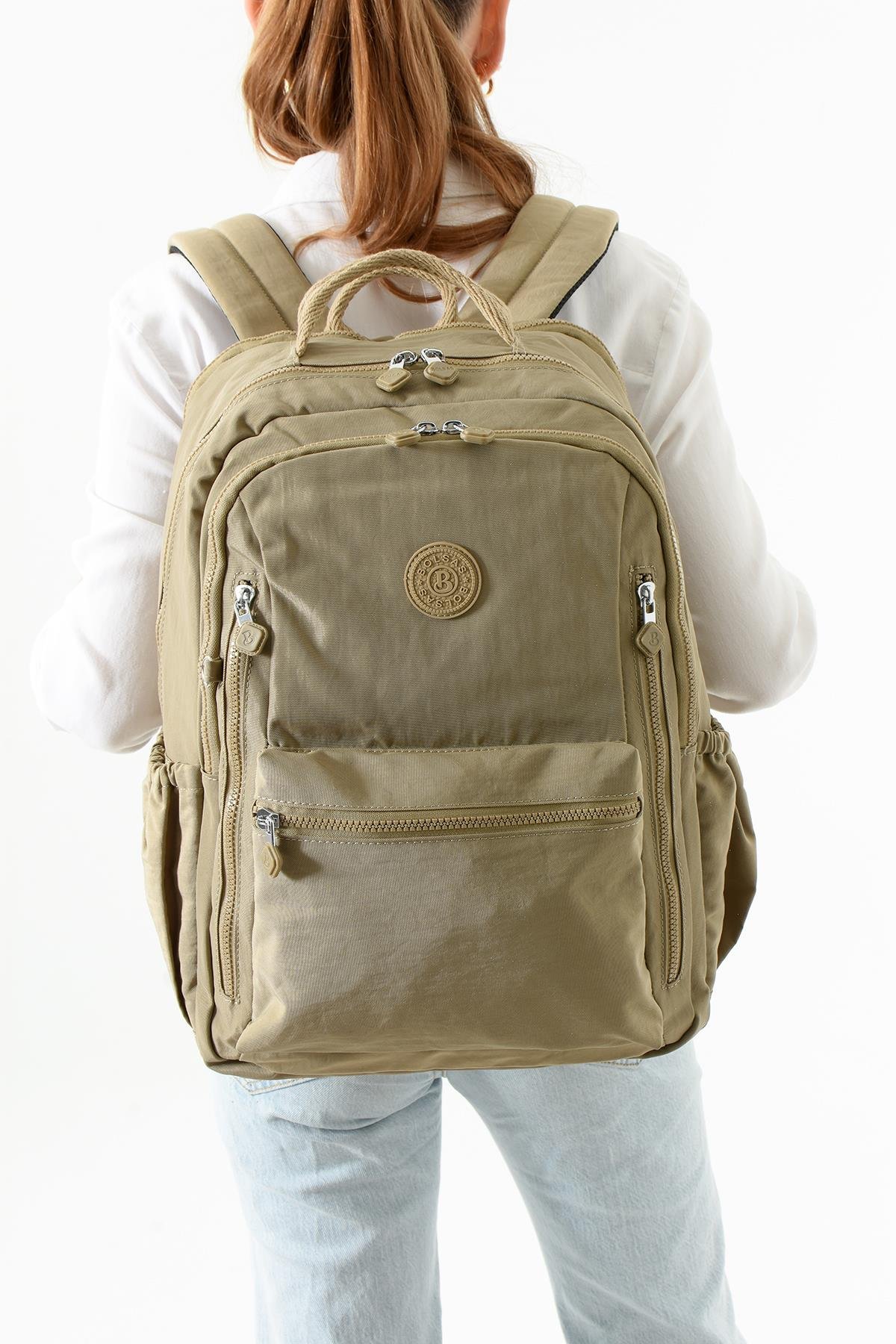 Bolsas Kadın Okul Sırt Çanta Vizon 1091