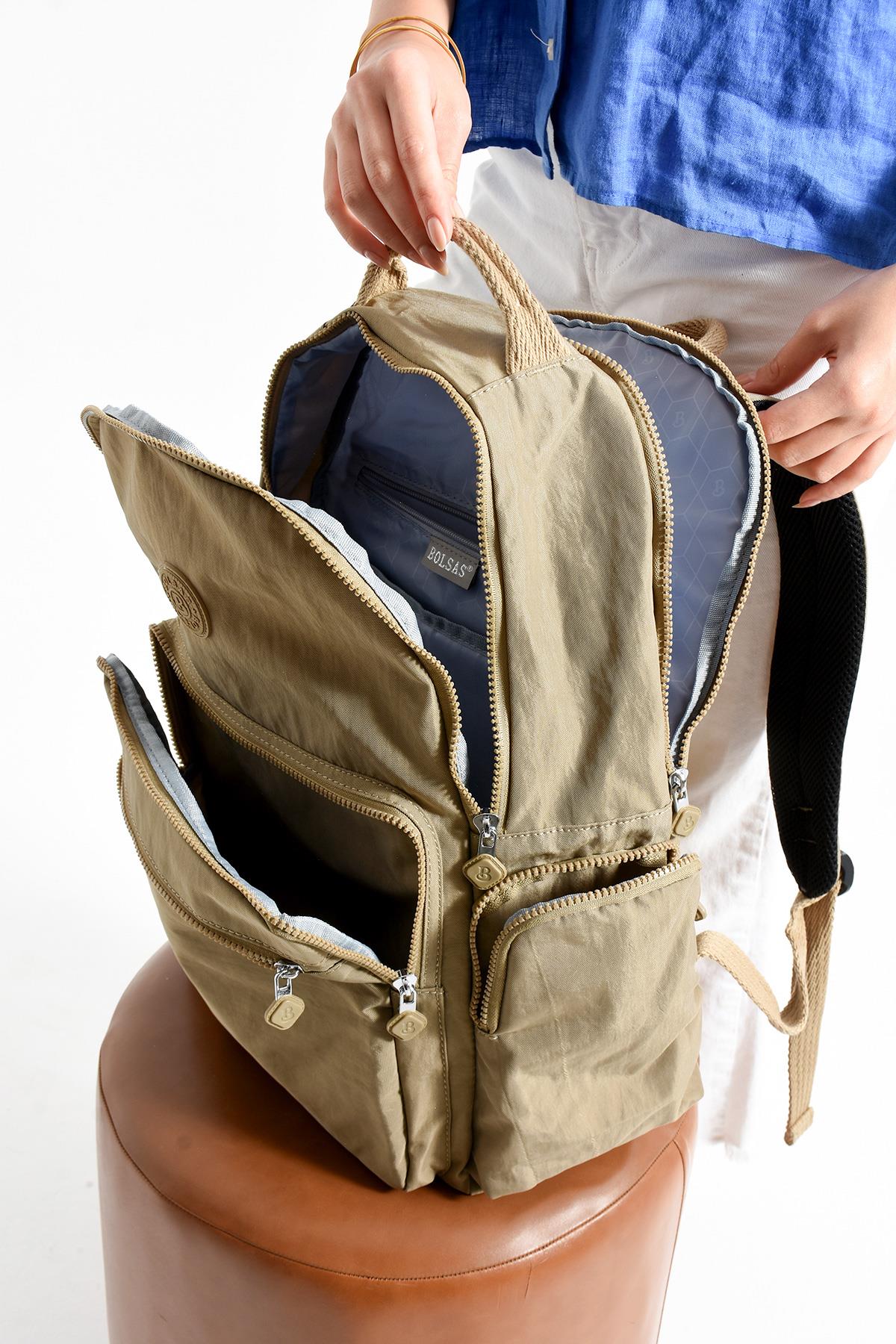 Bolsas Kadın Okul Sırt Çanta Vizon 1094