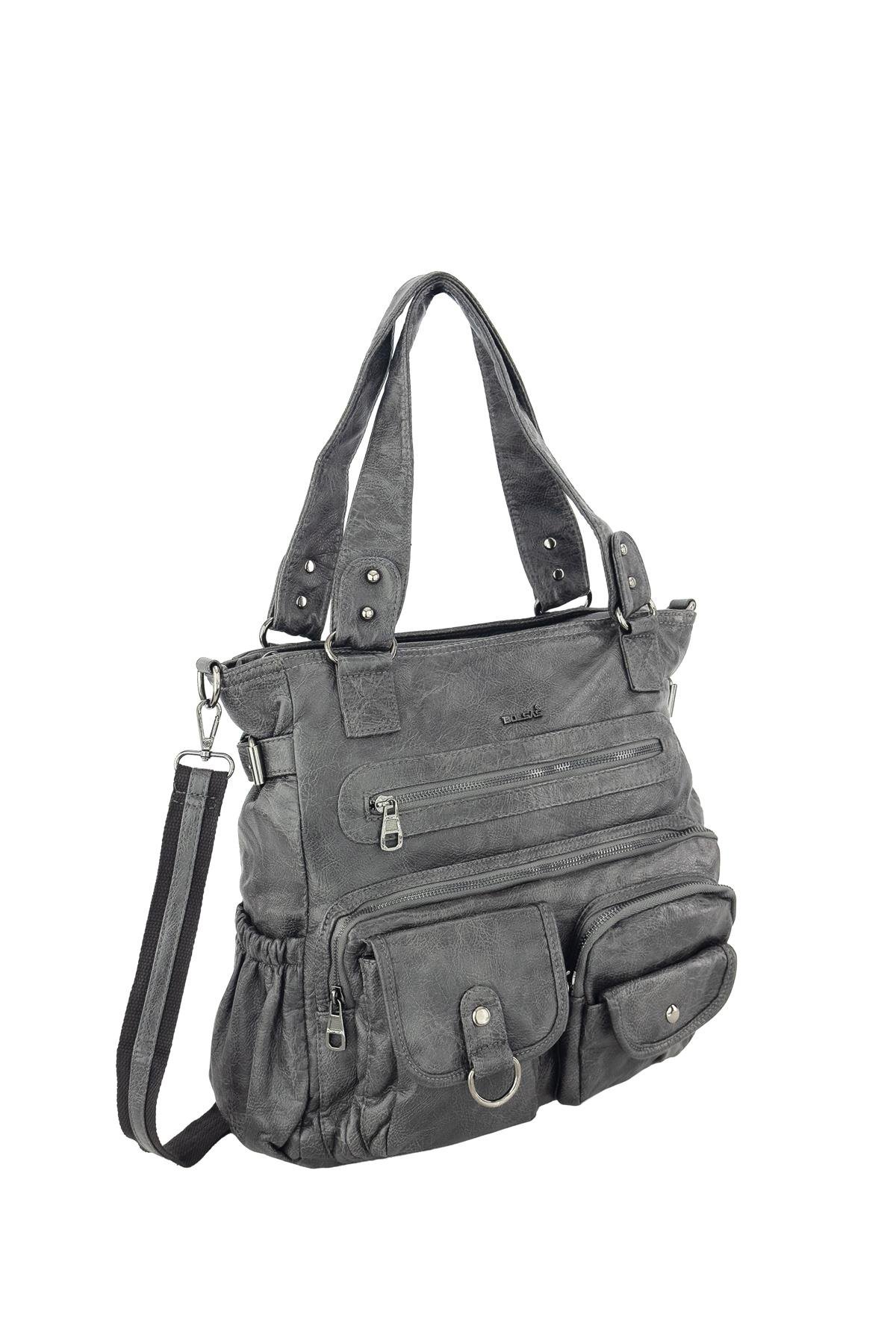 Bolsas Kadın Omuz Çanta Gri 1035