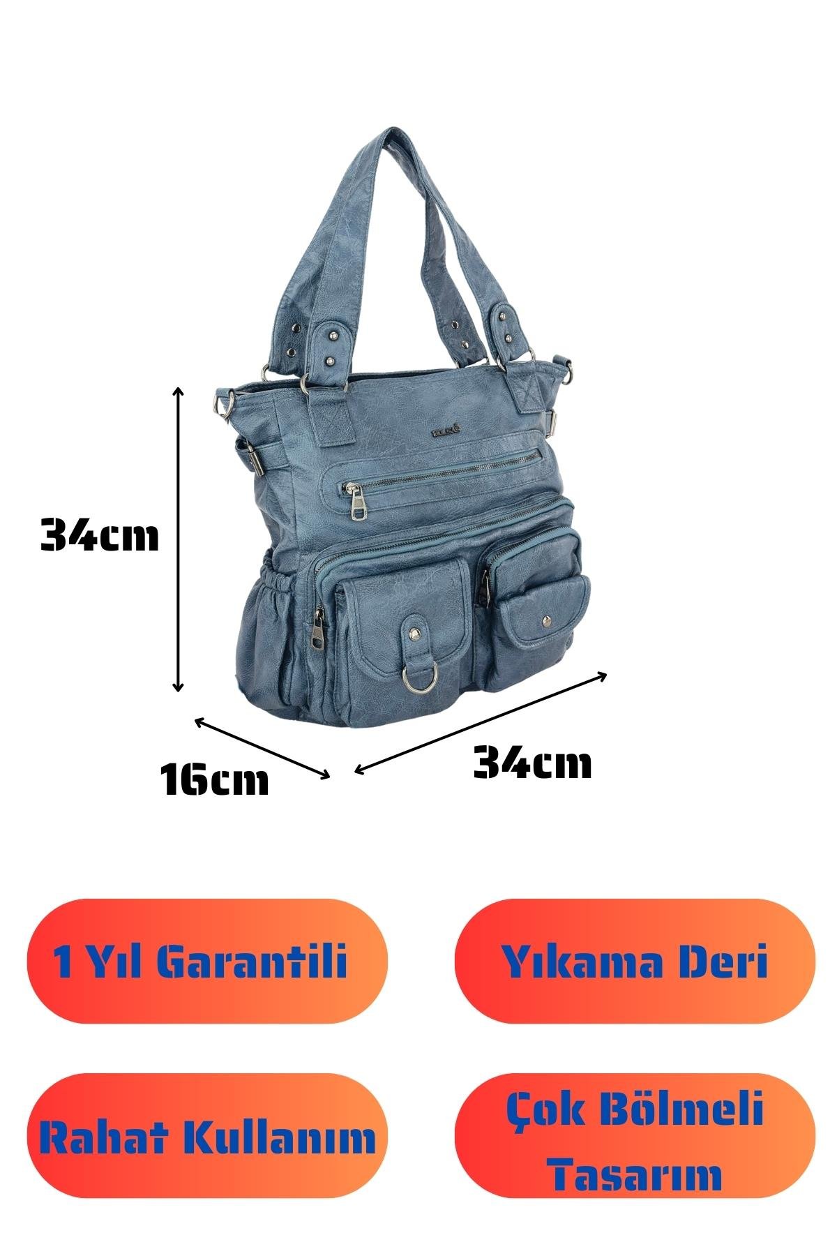 Bolsas Kadın Omuz Çanta Mavi 1035
