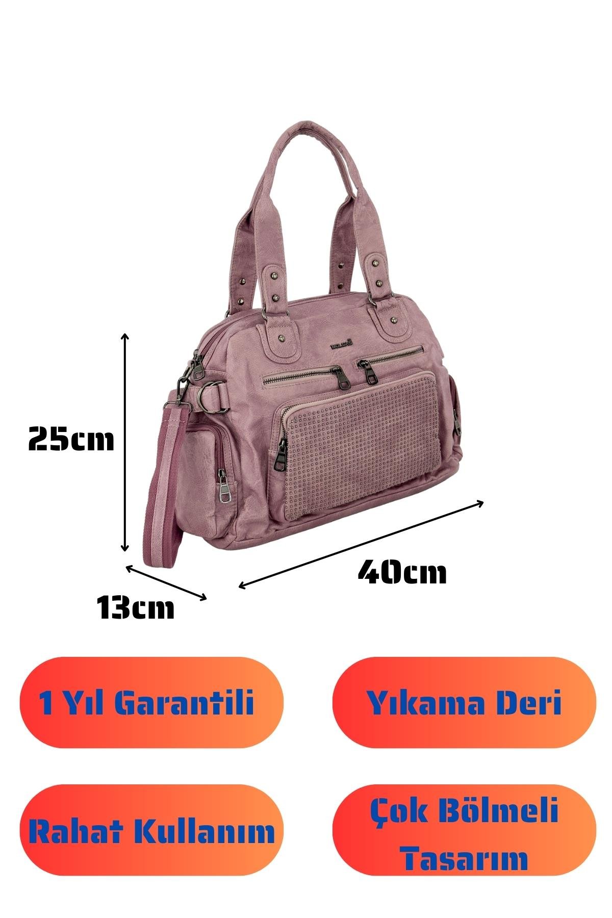 Bolsas Kadın Omuz Çanta Pudra 1036