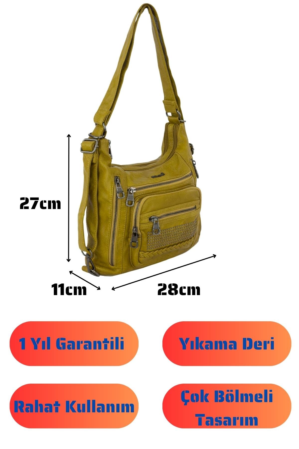 Bolsas Kadın Omuz ve Sırt  Çanta Hardal 1029