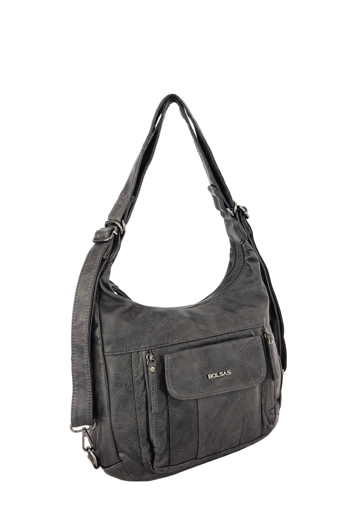 Bolsas Kadın Omuz ve Sırt  Çanta Platin 1037