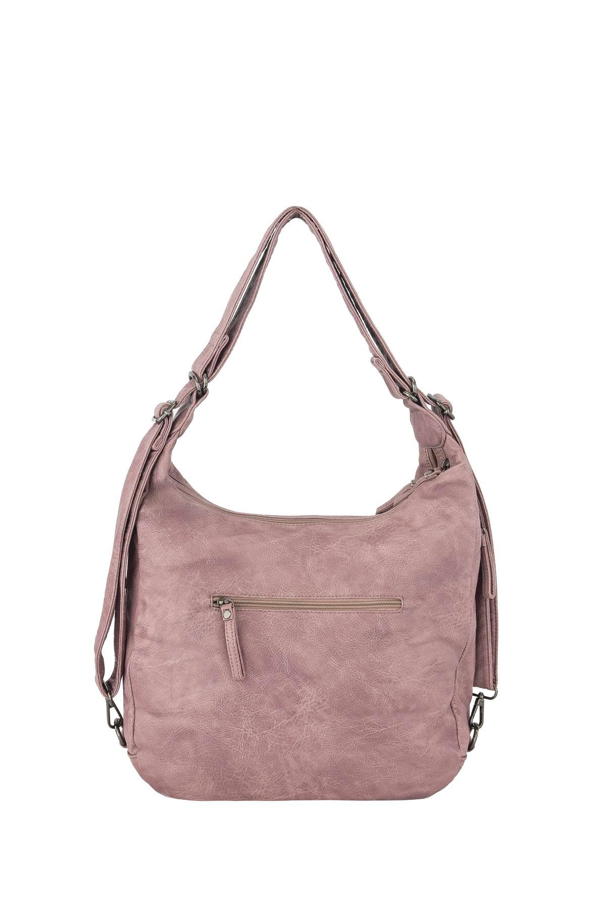 Bolsas Kadın Omuz ve Sırt  Çanta Pudra 1038