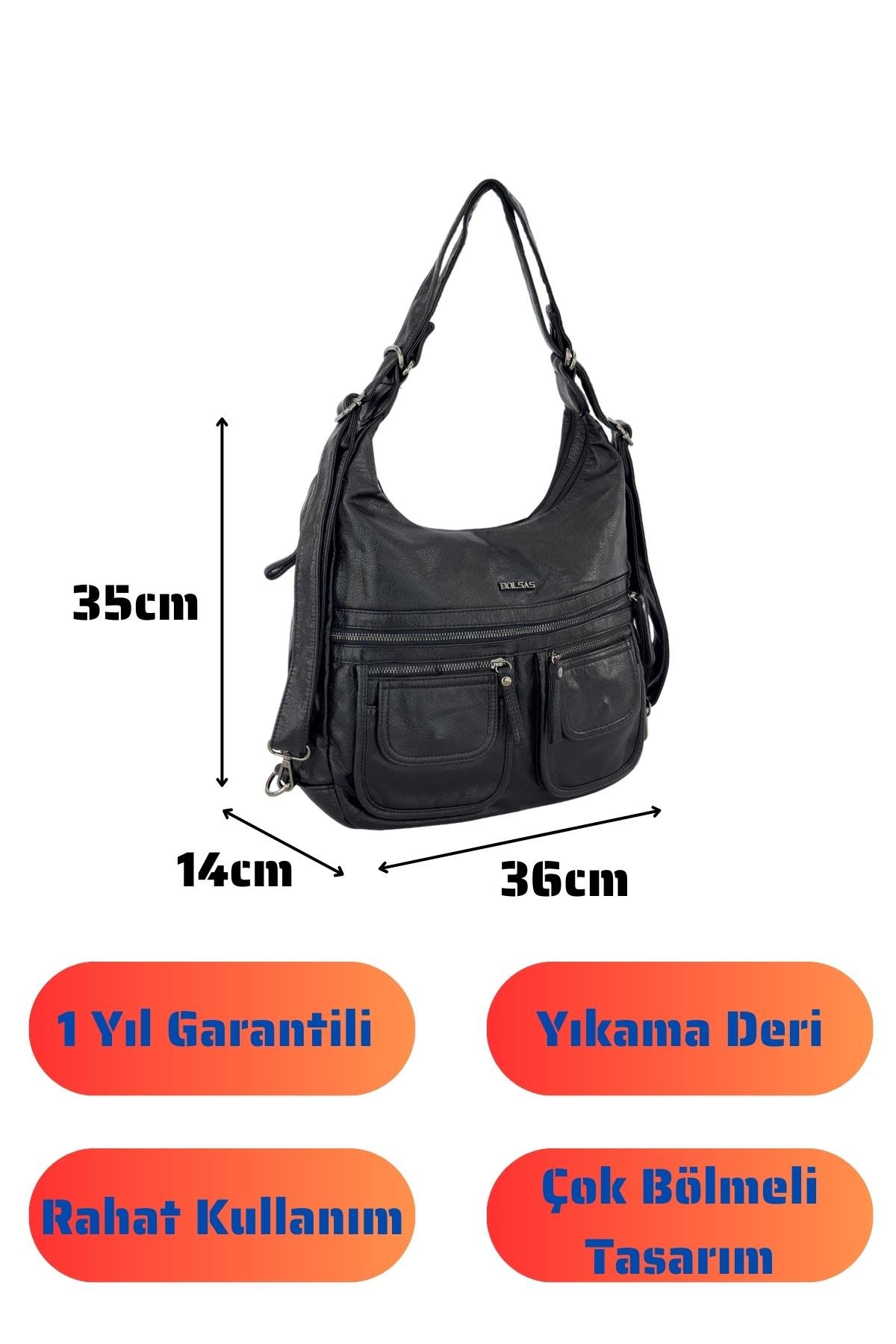 Bolsas Kadın Omuz ve Sırt  Çanta Siyah 1038
