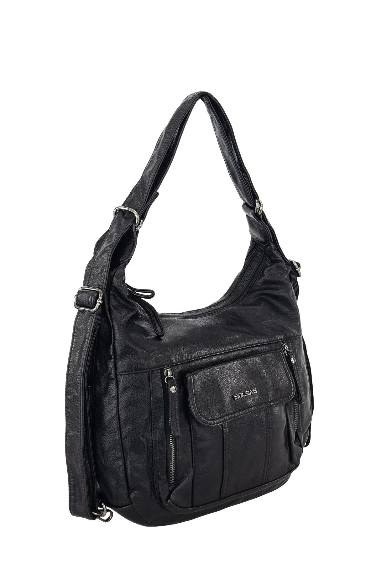 Bolsas Kadın Omuz ve Sırt  Çanta Siyah 1037