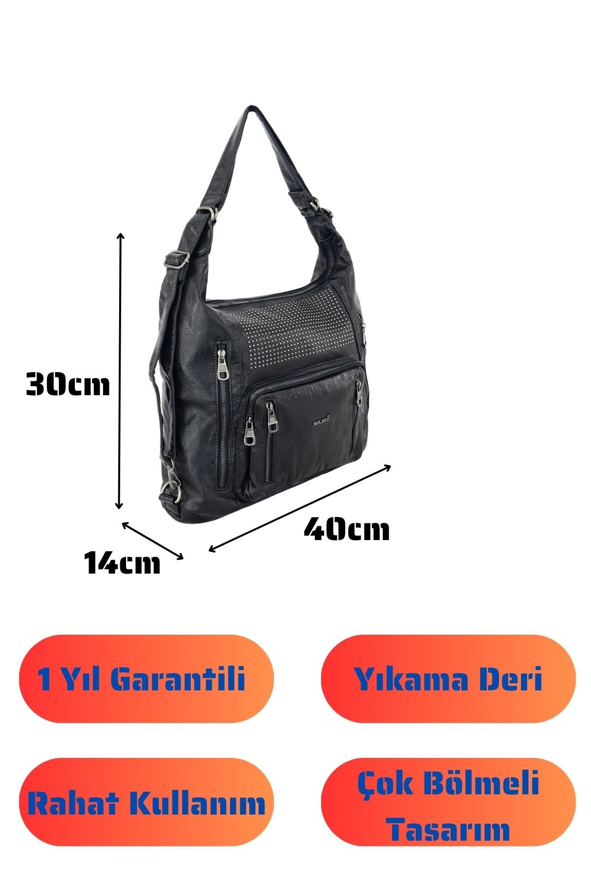 Bolsas Kadın Omuz ve Sırt  Çanta Siyah 1032