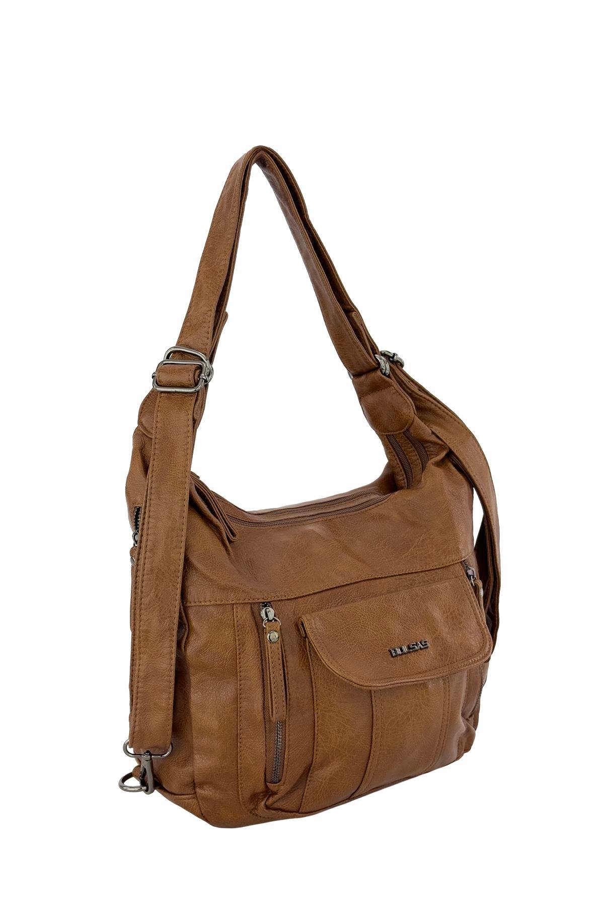 Bolsas Kadın Omuz ve Sırt  Çanta Taba 1037