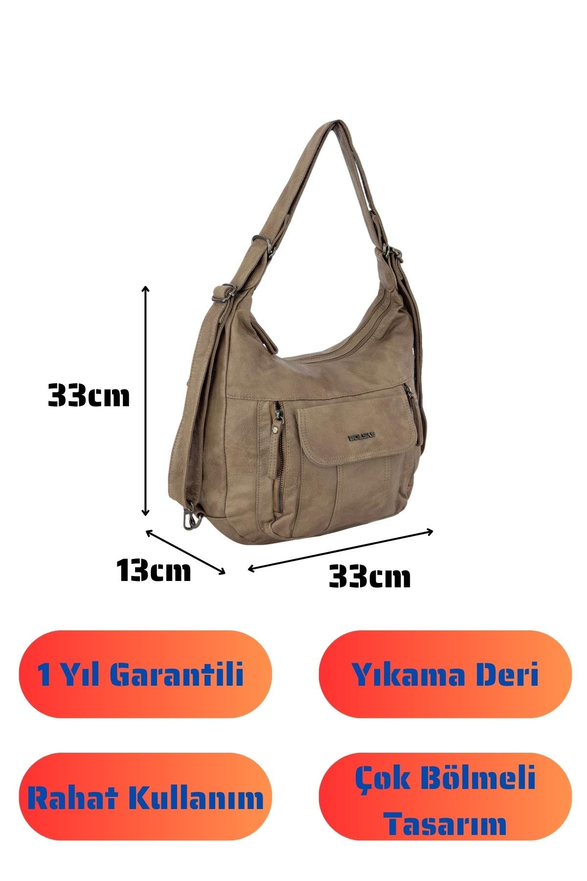 Bolsas Kadın Omuz ve Sırt  Çanta Vizon 1037