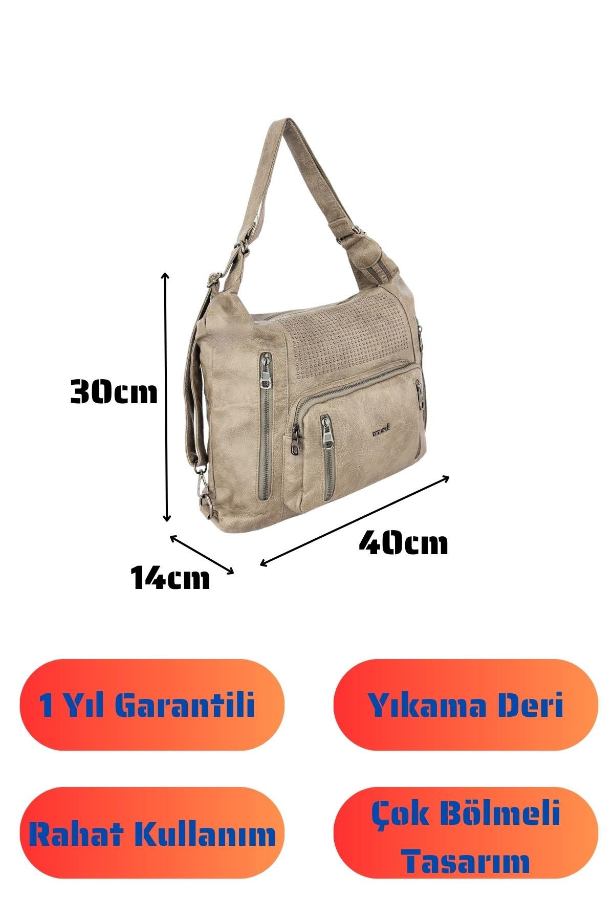 Bolsas Kadın Omuz ve Sırt  Çanta Vizon 1032