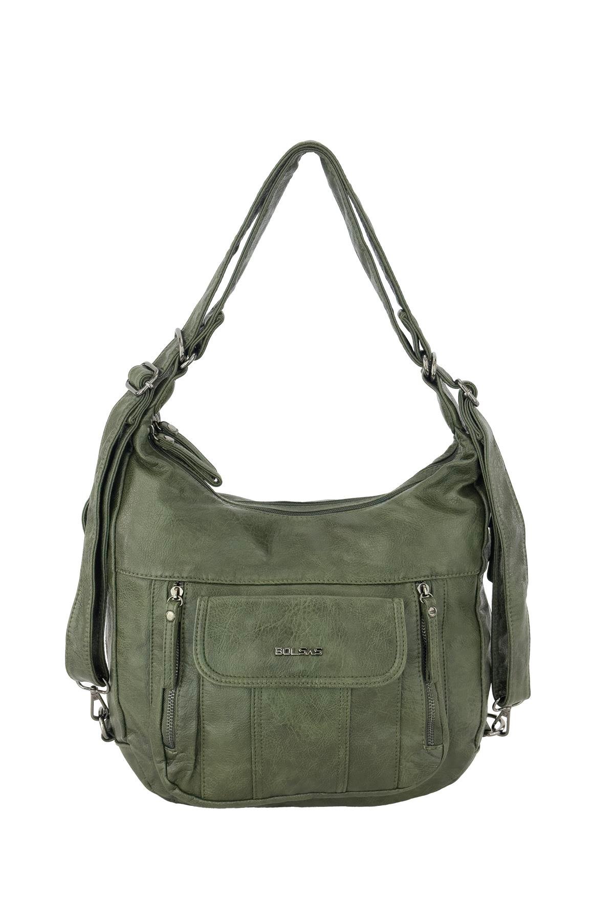 Bolsas Kadın Omuz ve Sırt  Çanta Yeşil 1037