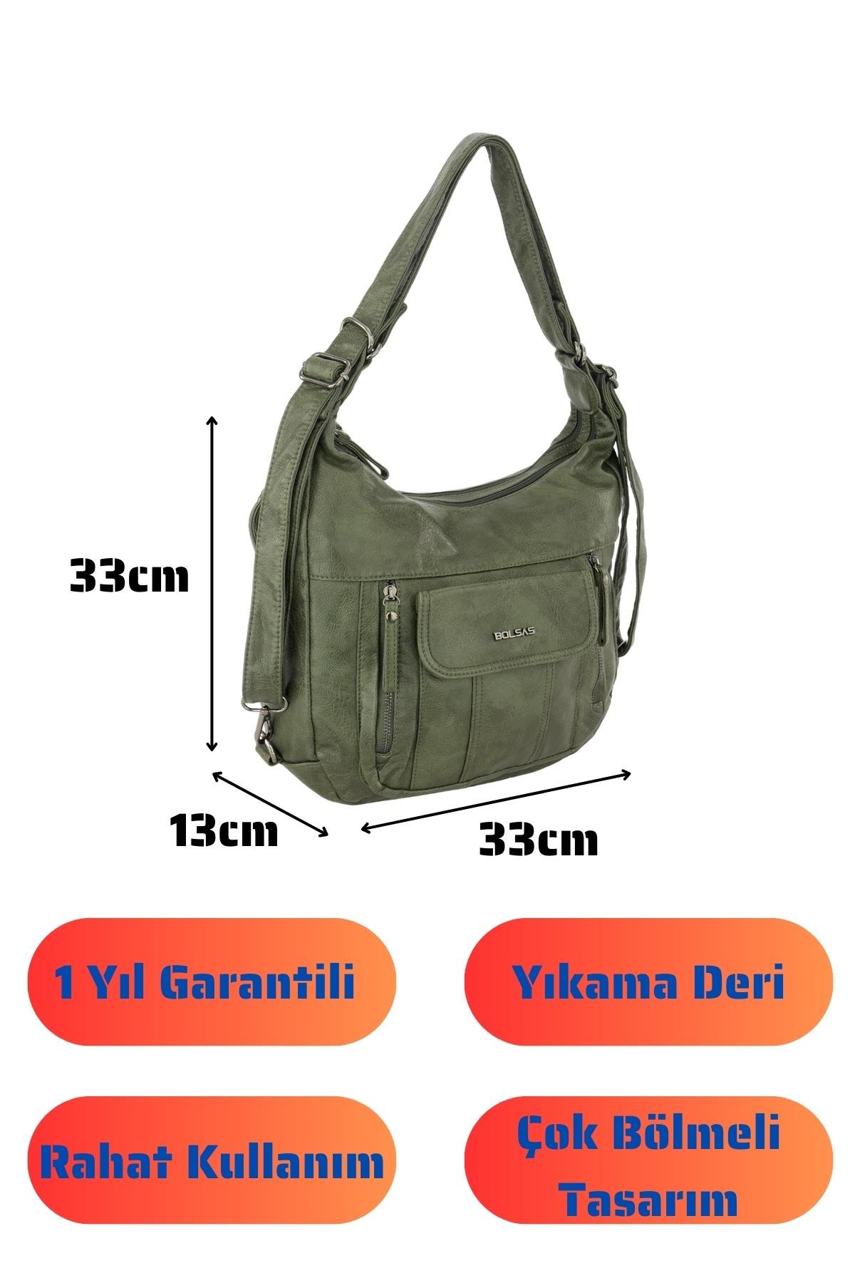 Bolsas Kadın Omuz ve Sırt  Çanta Yeşil 1037