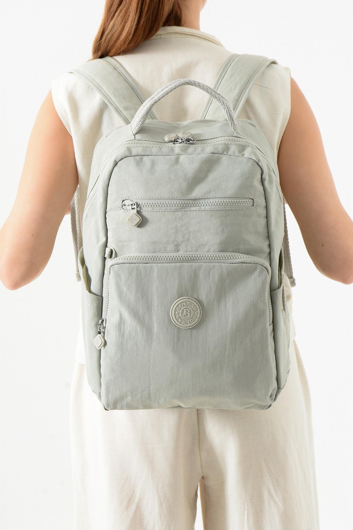 Bolsas Kadın Sırt Çanta Açık Gri 1086