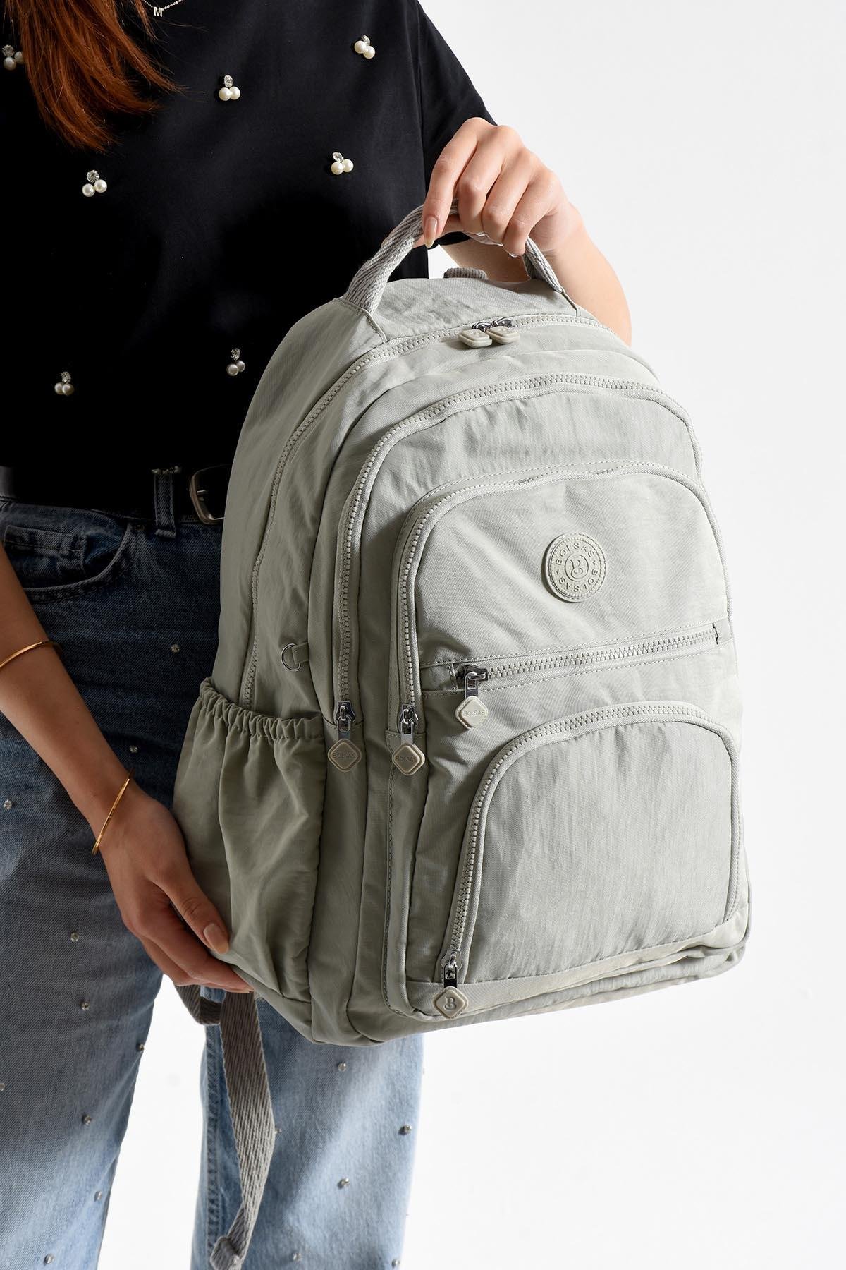 Bolsas Kadın Sırt Çanta Açık Gri 1087