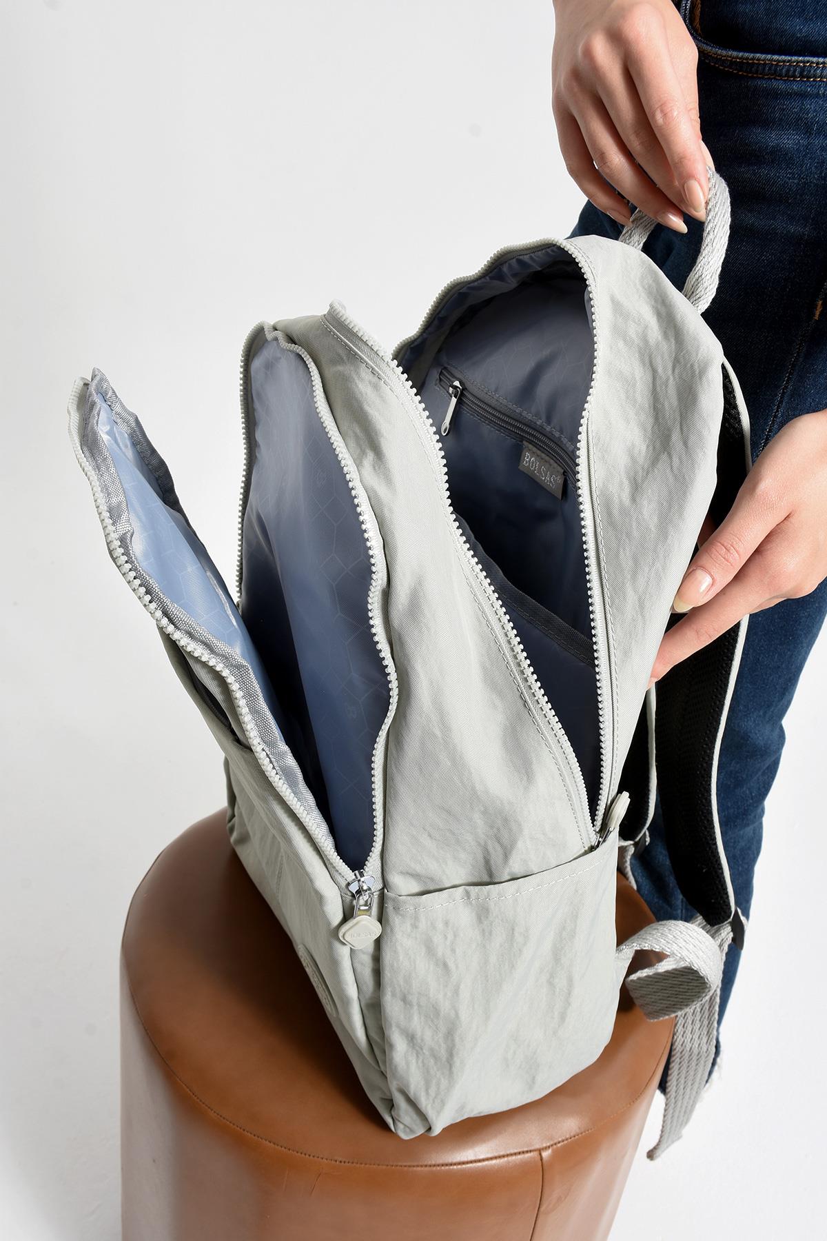 Bolsas Kadın Sırt Çanta Açık Gri 1089