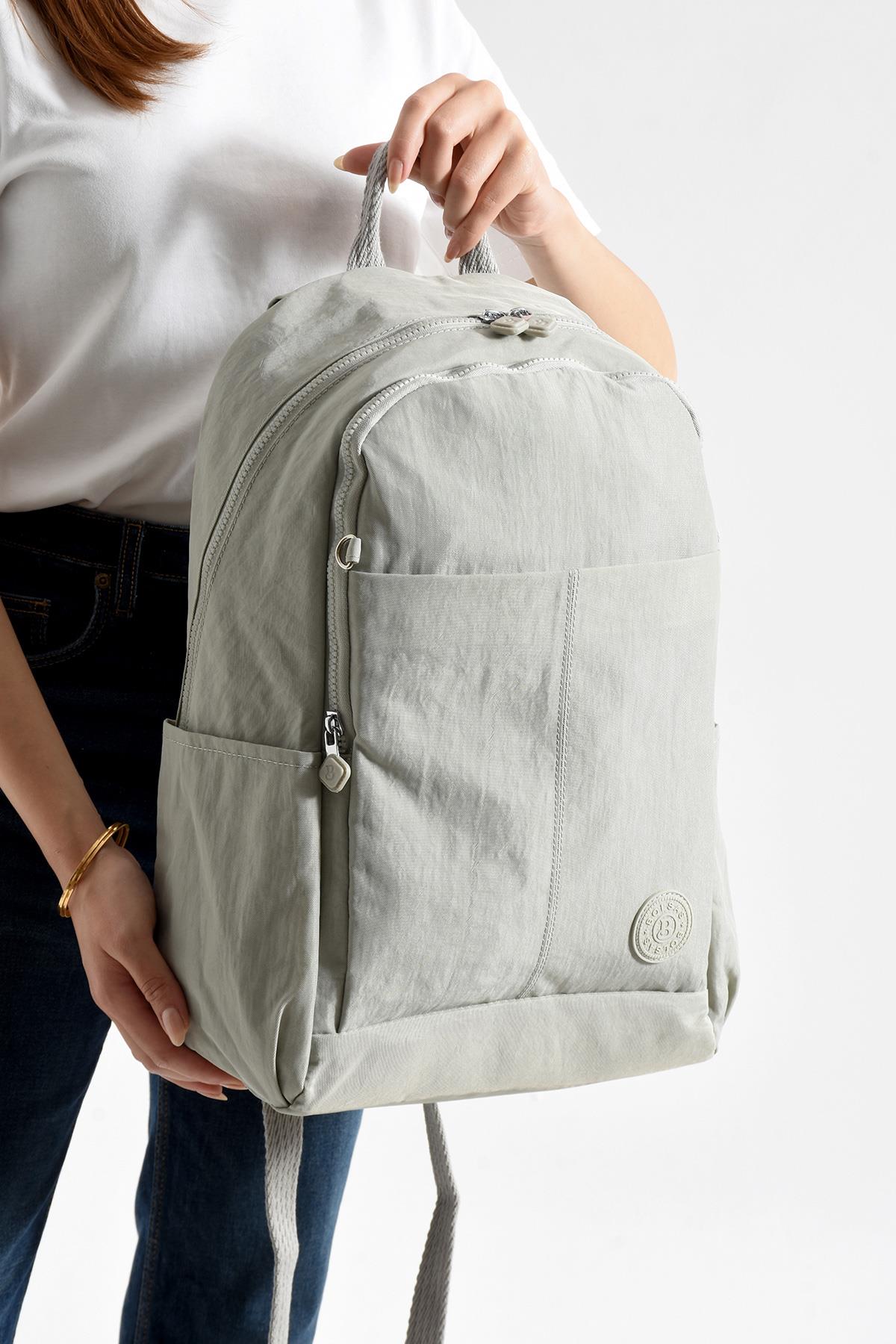 Bolsas Kadın Sırt Çanta Açık Gri 1089