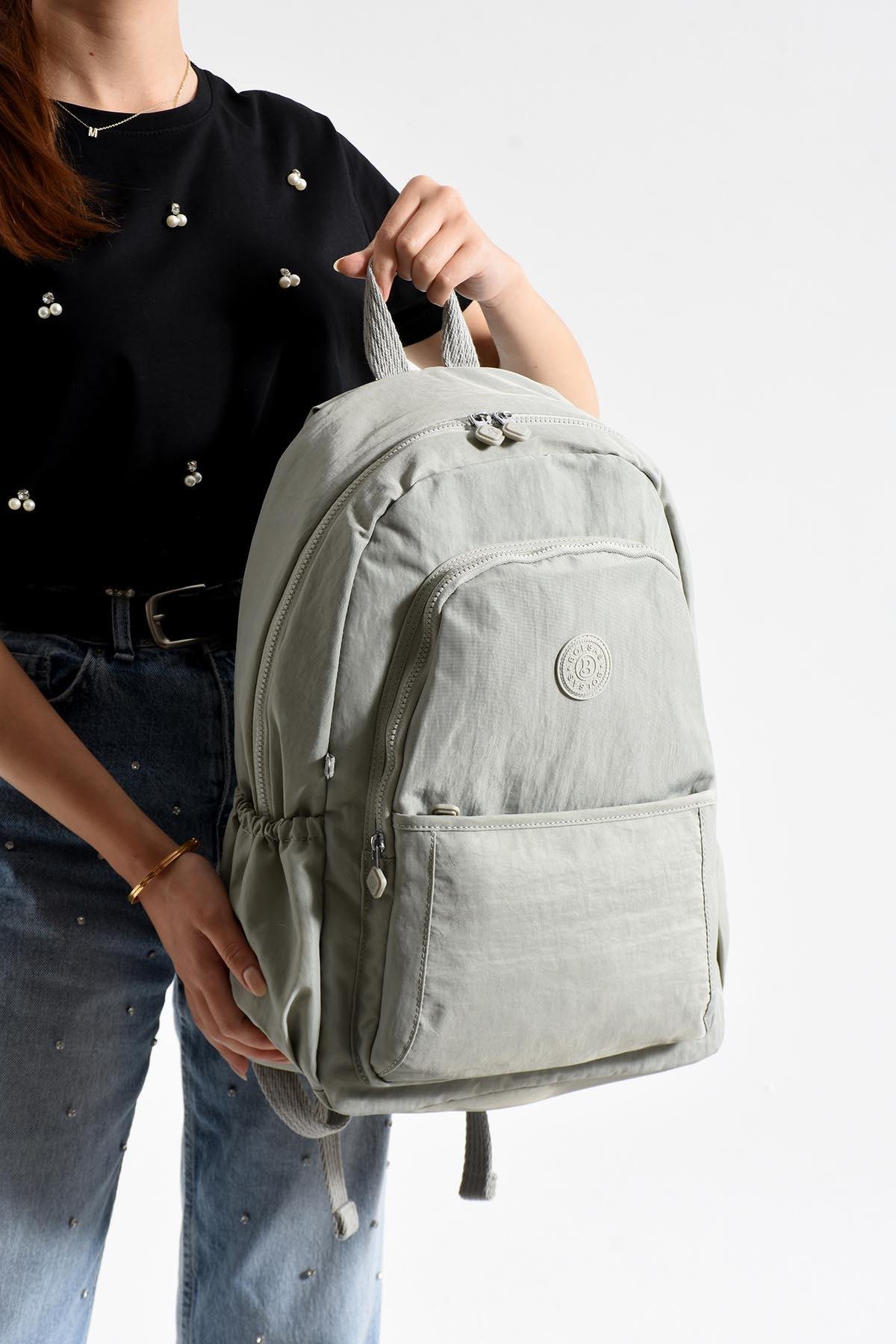 Bolsas Kadın Sırt Çanta Açık Gri 1090