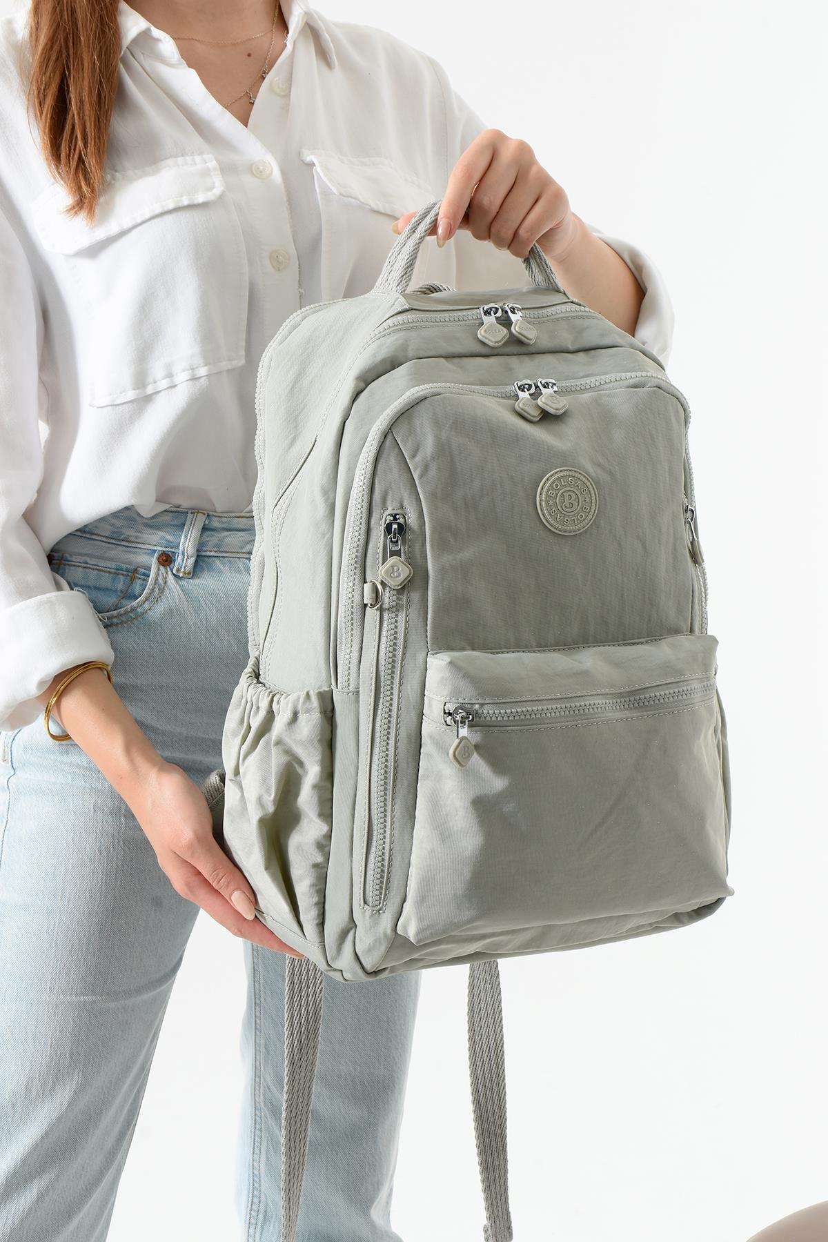 Bolsas Kadın Sırt Çanta Açık Gri 1091