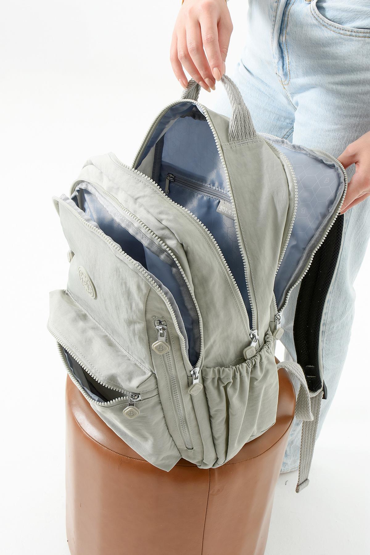 Bolsas Kadın Sırt Çanta Açık Gri 1091