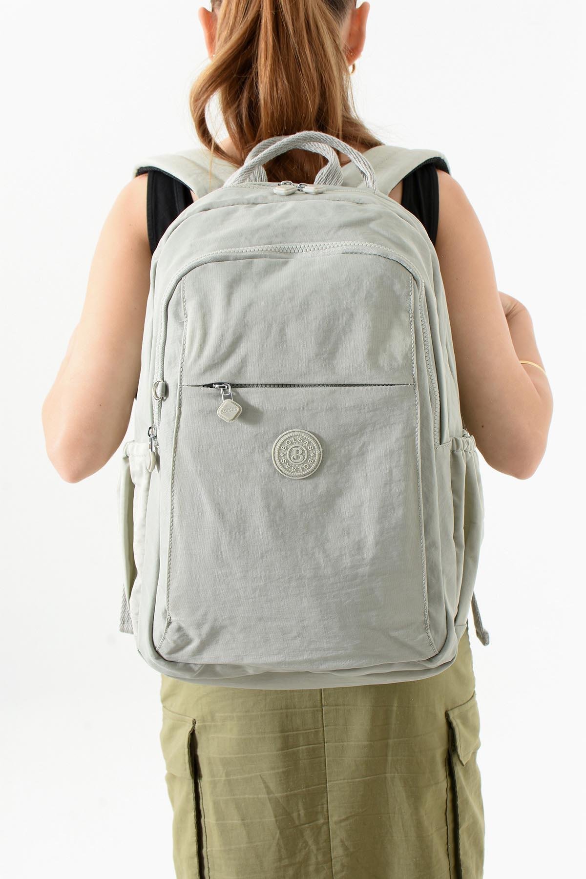 Bolsas Kadın Sırt Çanta Açık Gri 1092