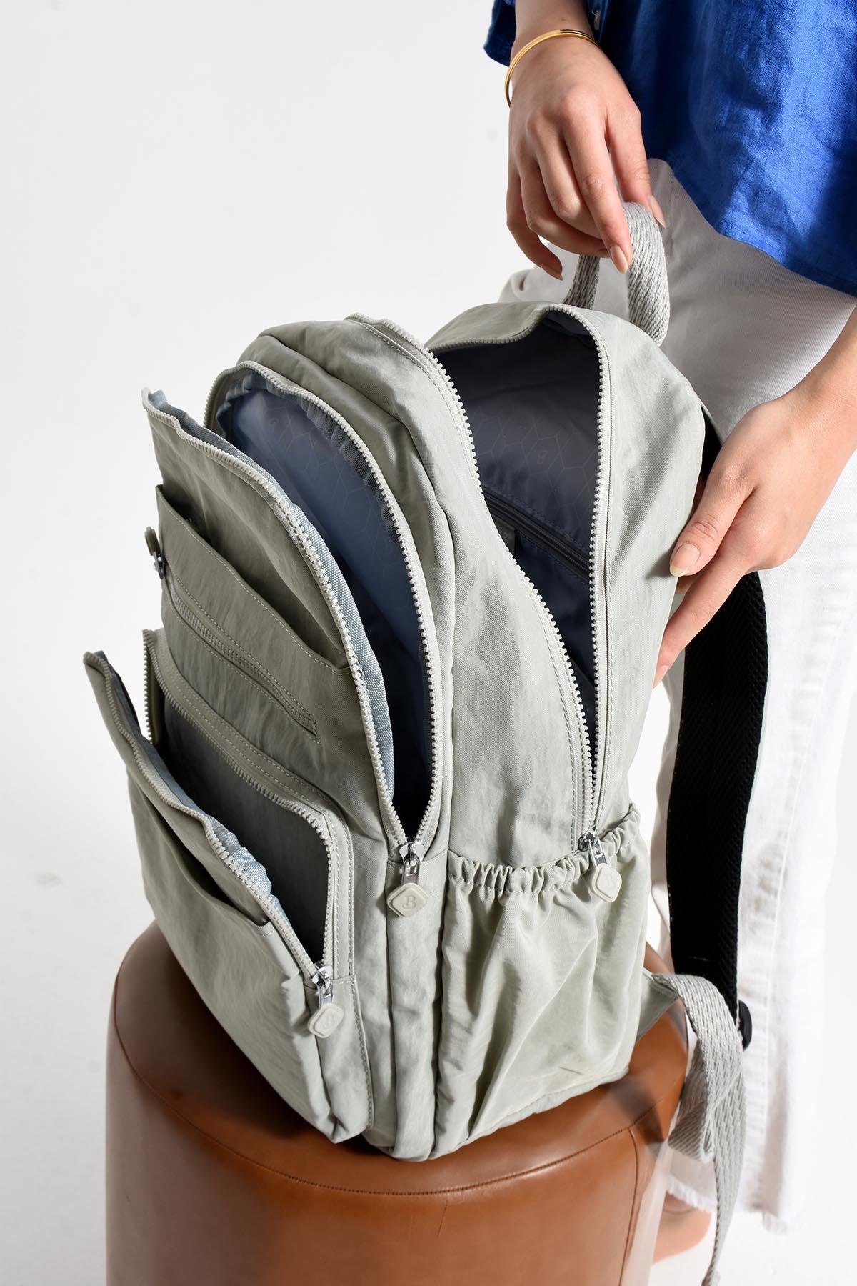 Bolsas Kadın Sırt Çanta Açık Gri 1095