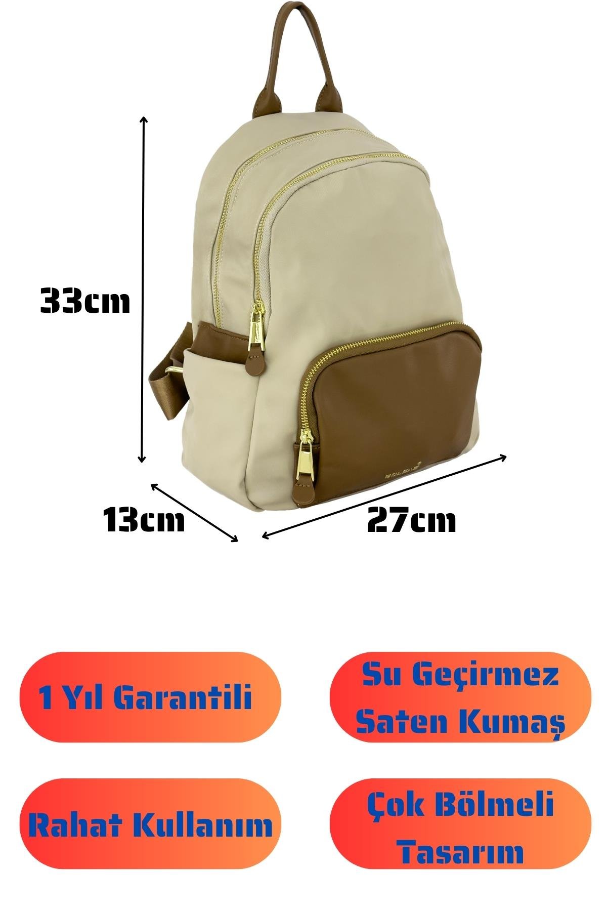 Bolsas Kadın Sırt Çanta Bej 1048