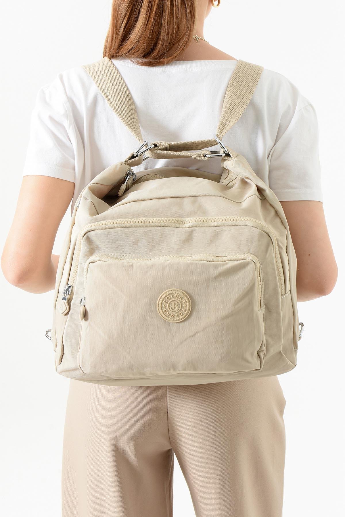 Bolsas Kadın Sırt Çanta Bej 1077