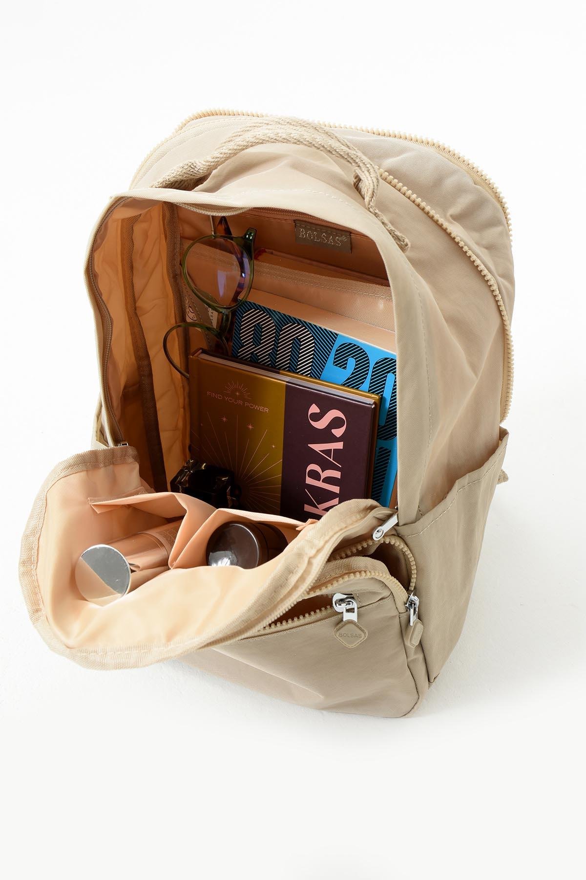 Bolsas Kadın Sırt Çanta Bej 1097