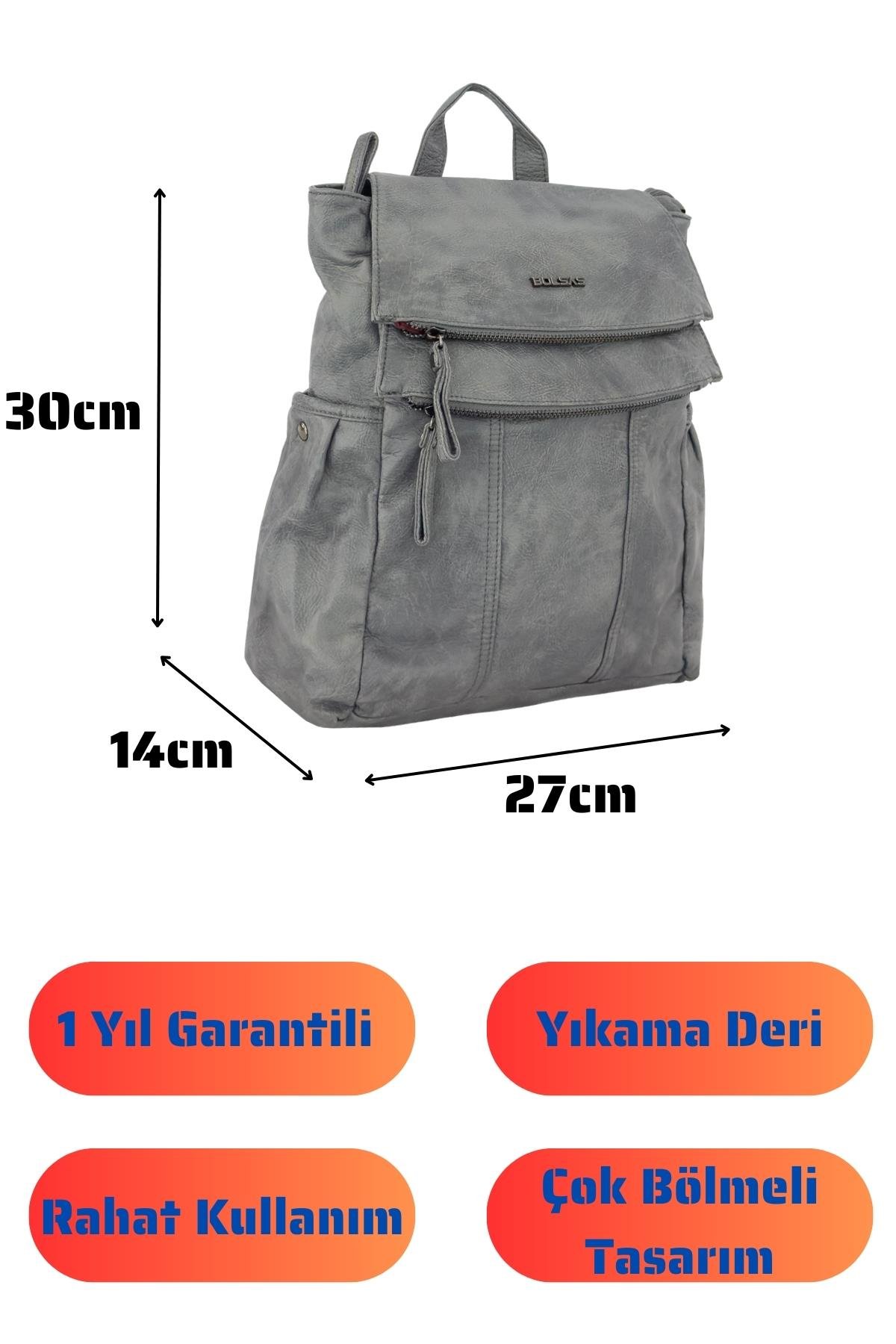 Bolsas Kadın Sırt Çanta Gri 1044