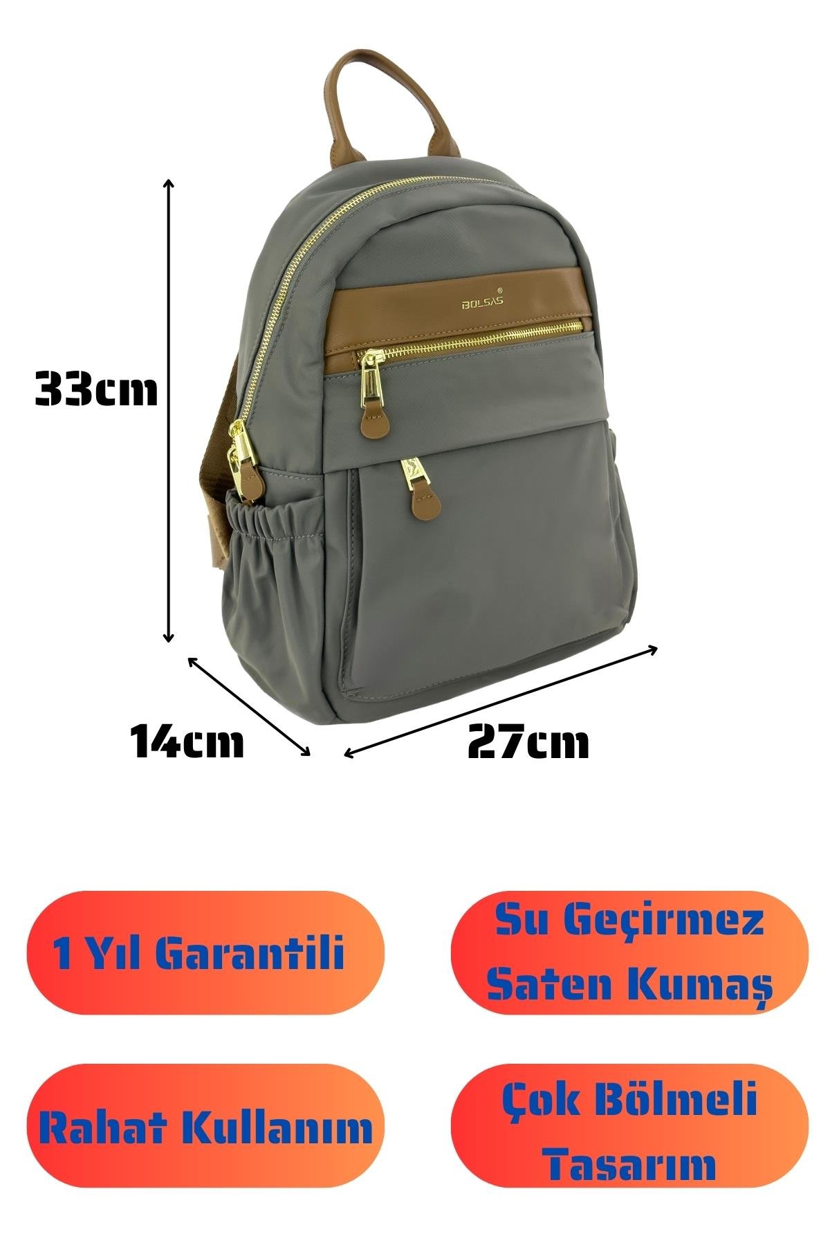 Bolsas Kadın Sırt Çanta Gri 1046