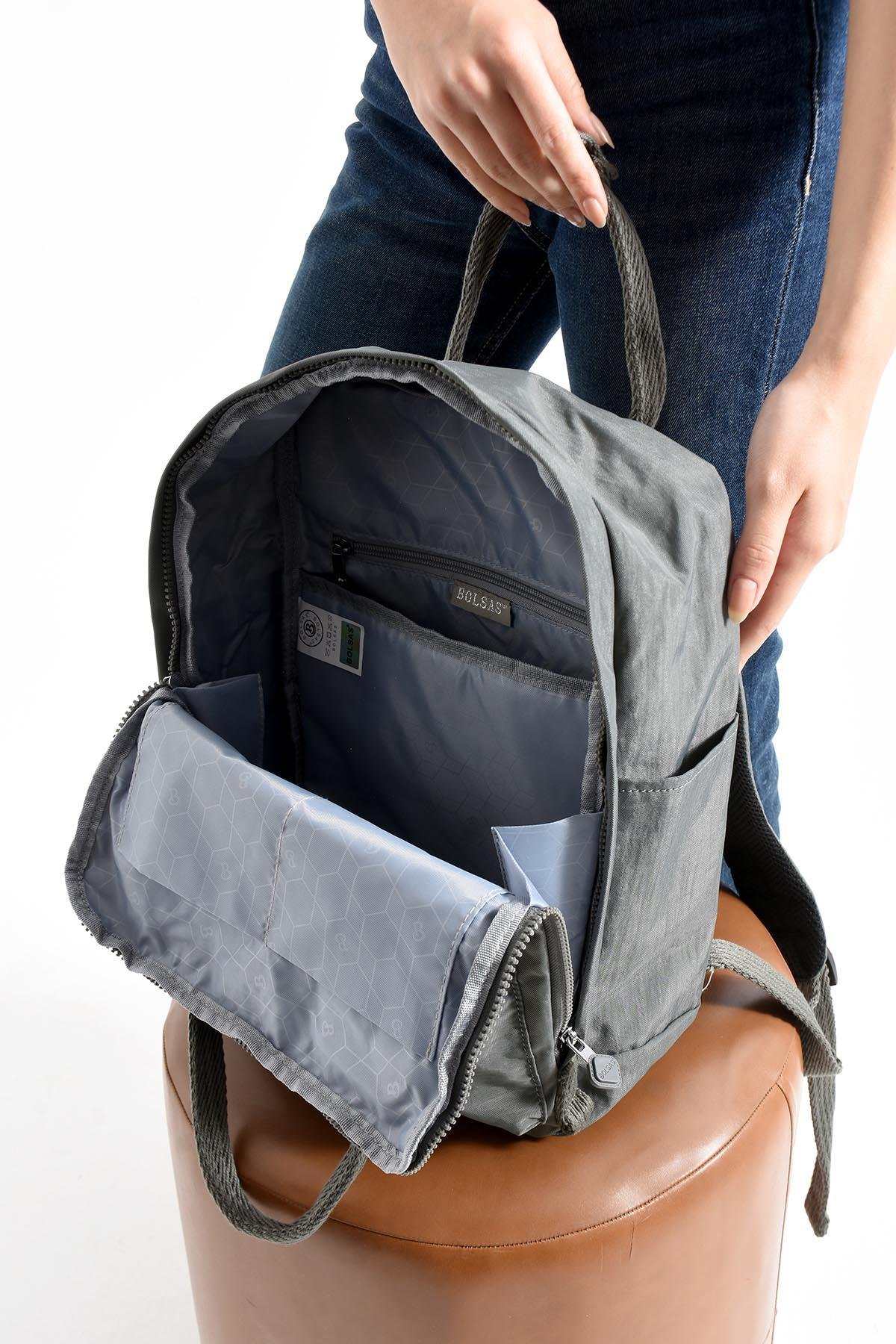 Bolsas Kadın Sırt Çanta Gri 1088