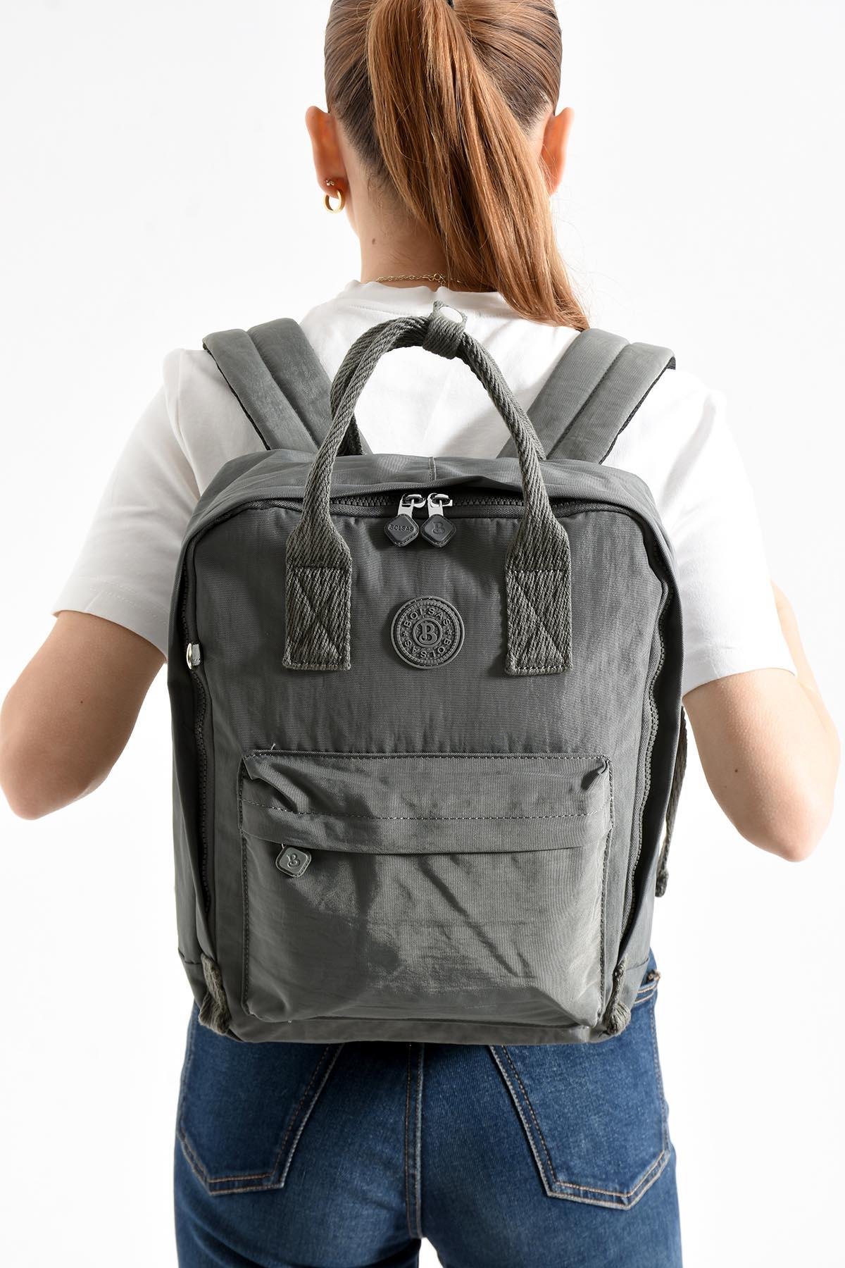 Bolsas Kadın Sırt Çanta Gri 1088