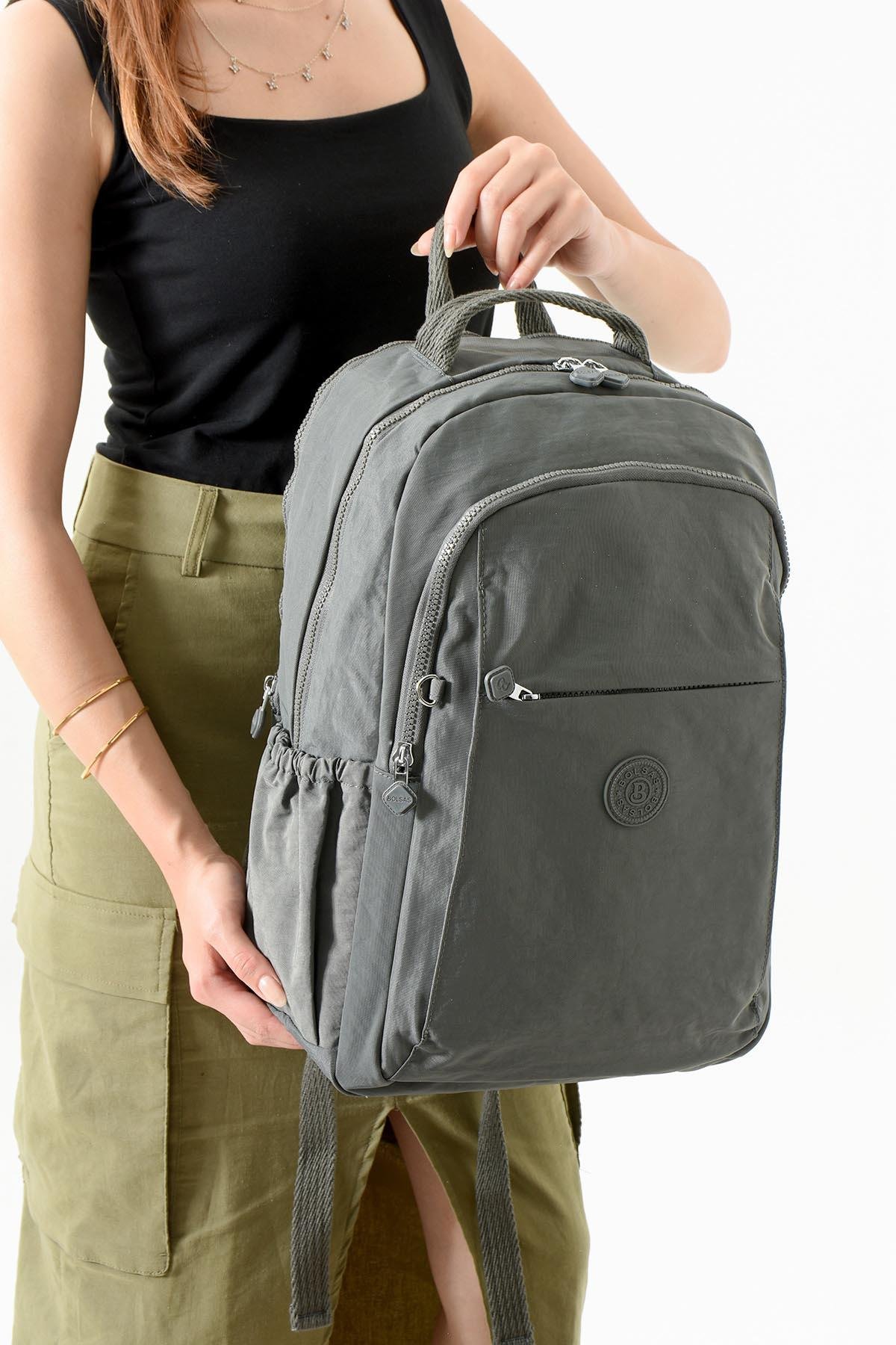 Bolsas Kadın Sırt Çanta Gri 1092