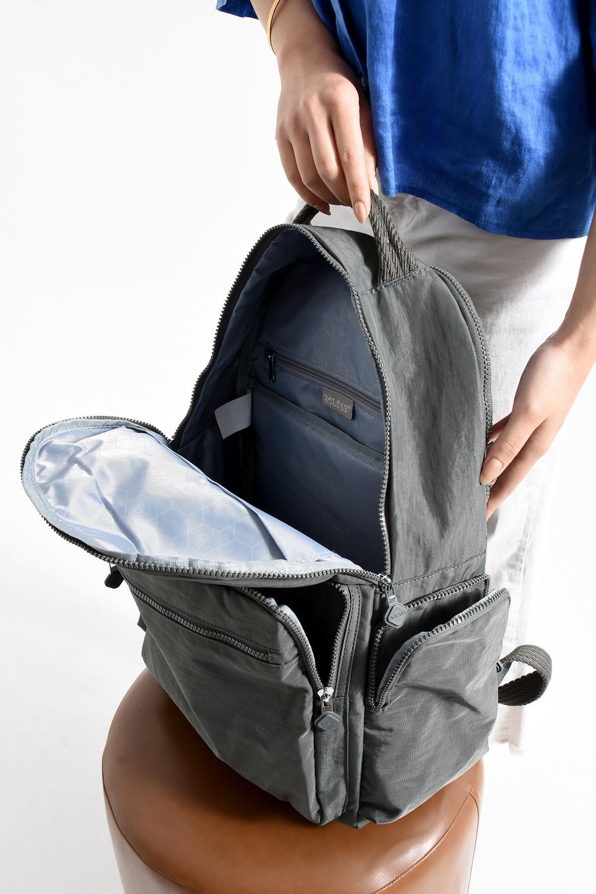 Bolsas Kadın Sırt Çanta Gri 1094