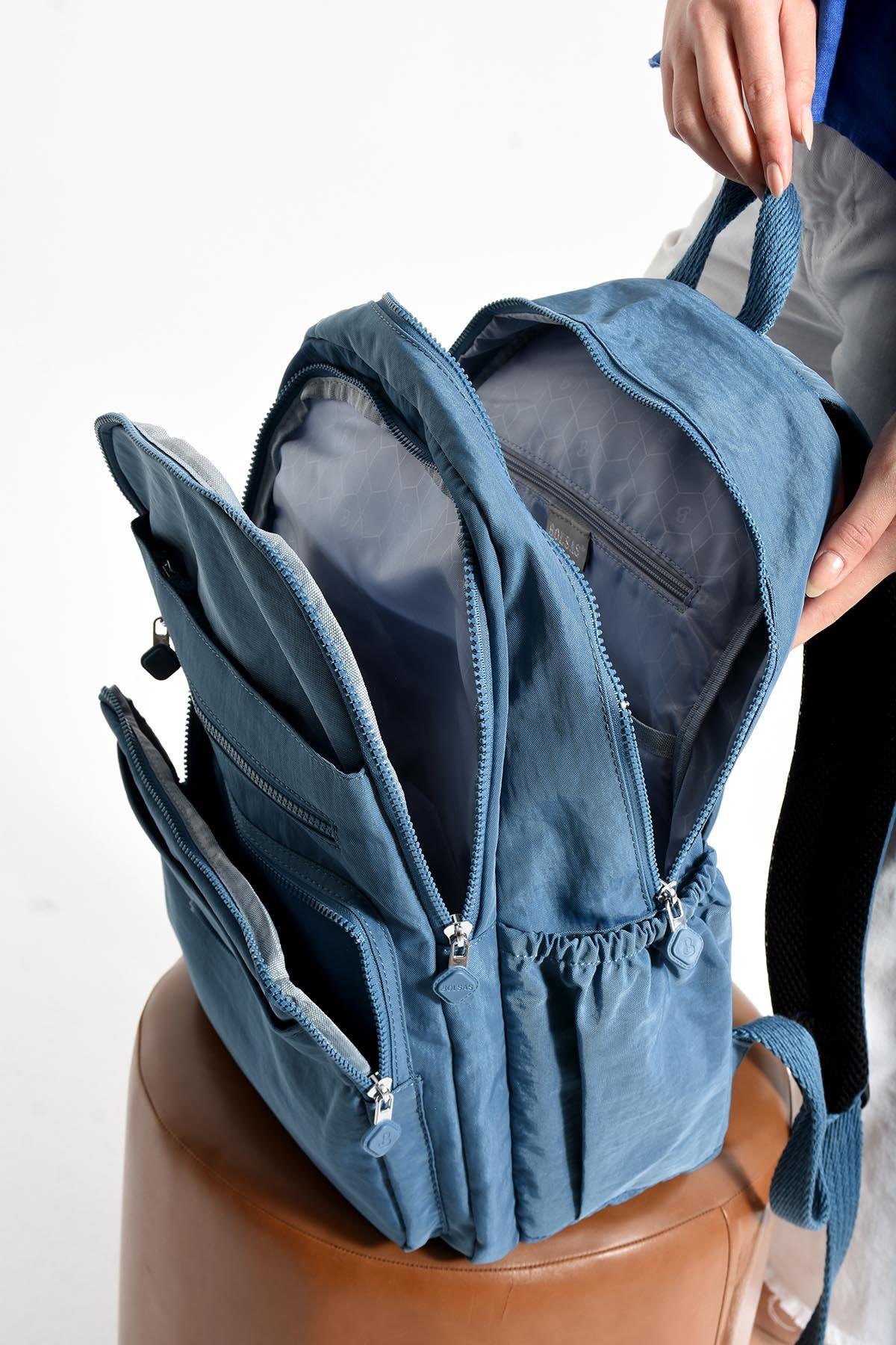 Bolsas Kadın Sırt Çanta Mavi 1095