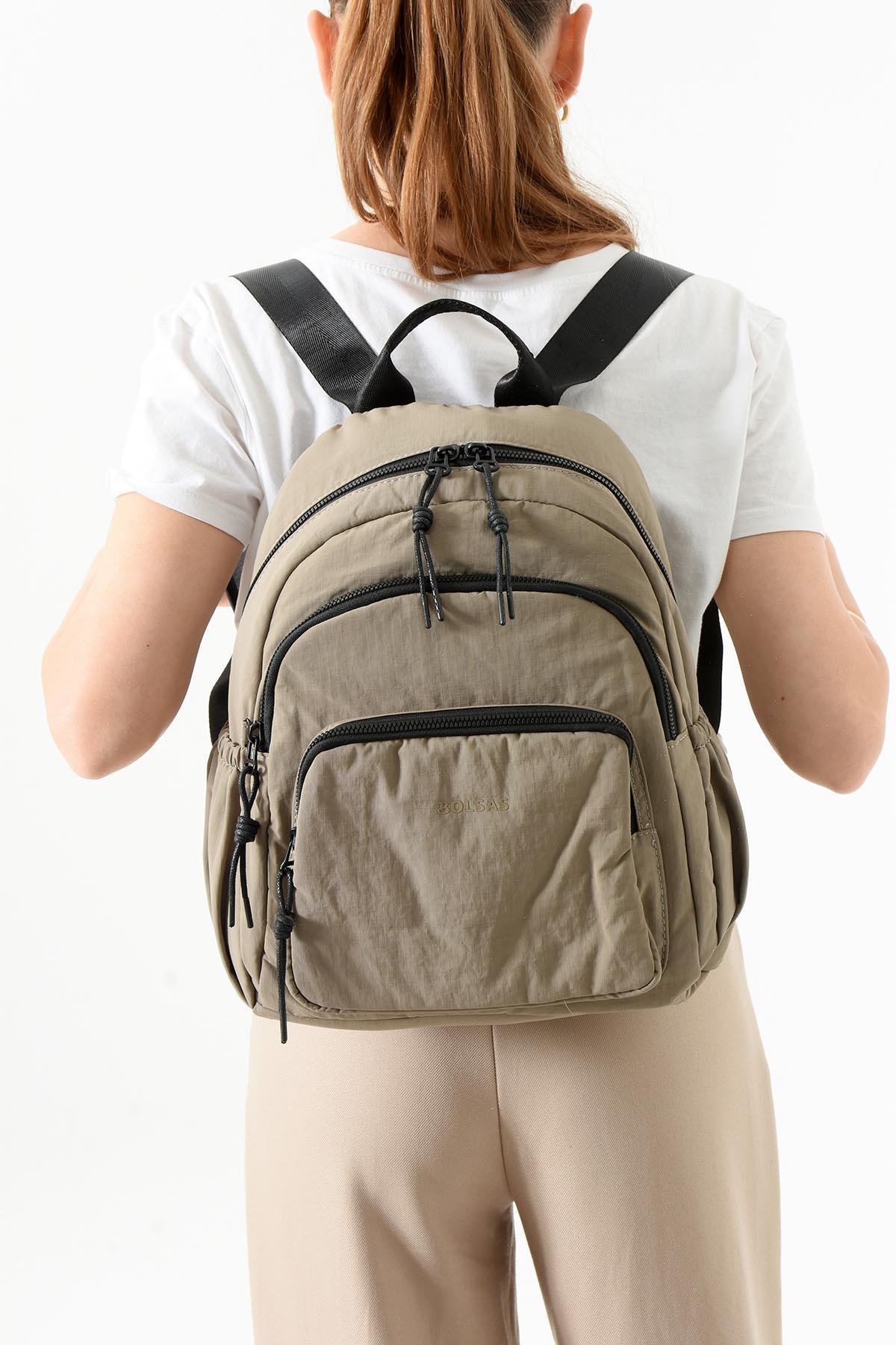 Bolsas Kadın Sırt Çanta Vizon 1109