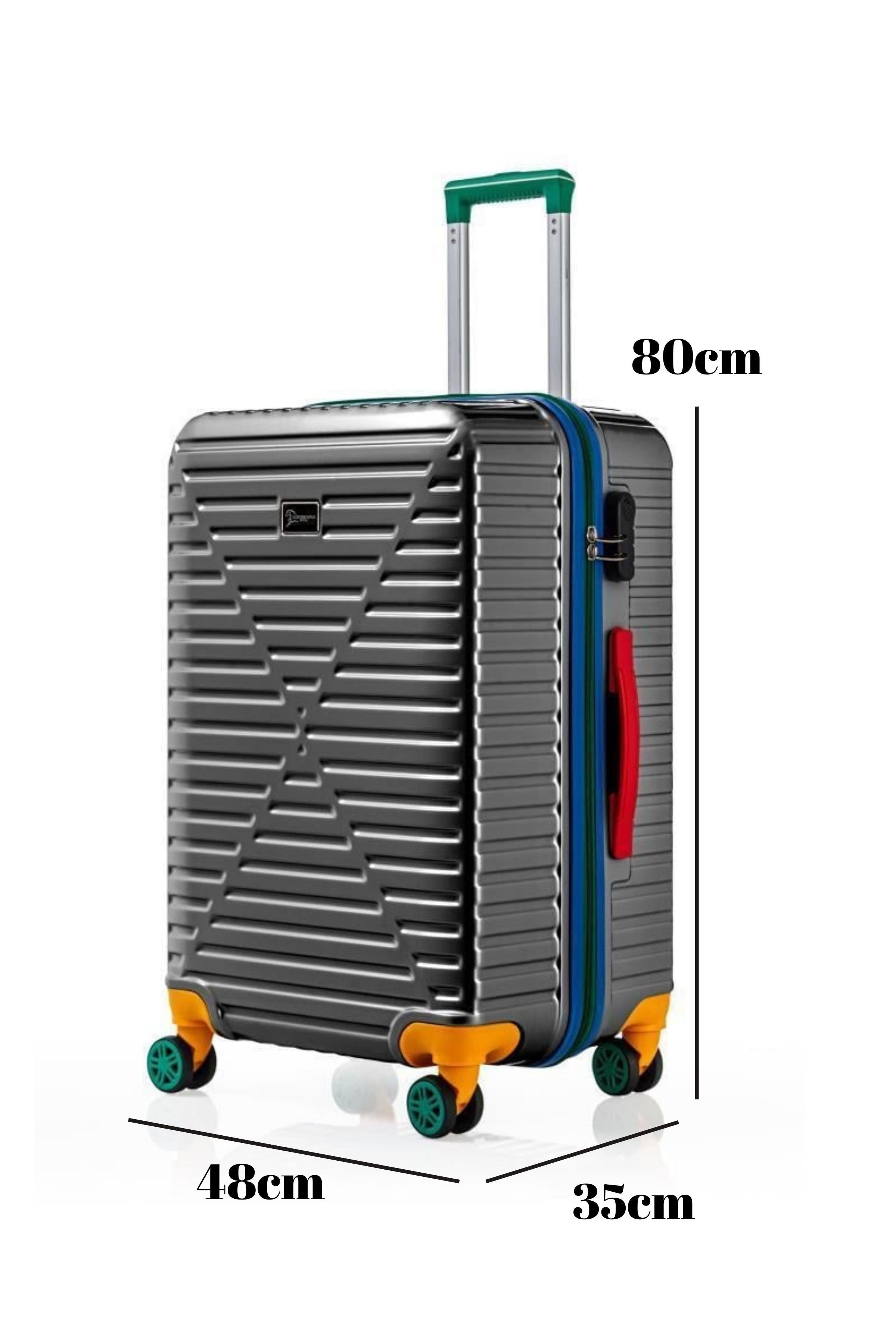 Büyük Boy %100 Polikarbon Valiz 4x2 Teker Antrasit 1088