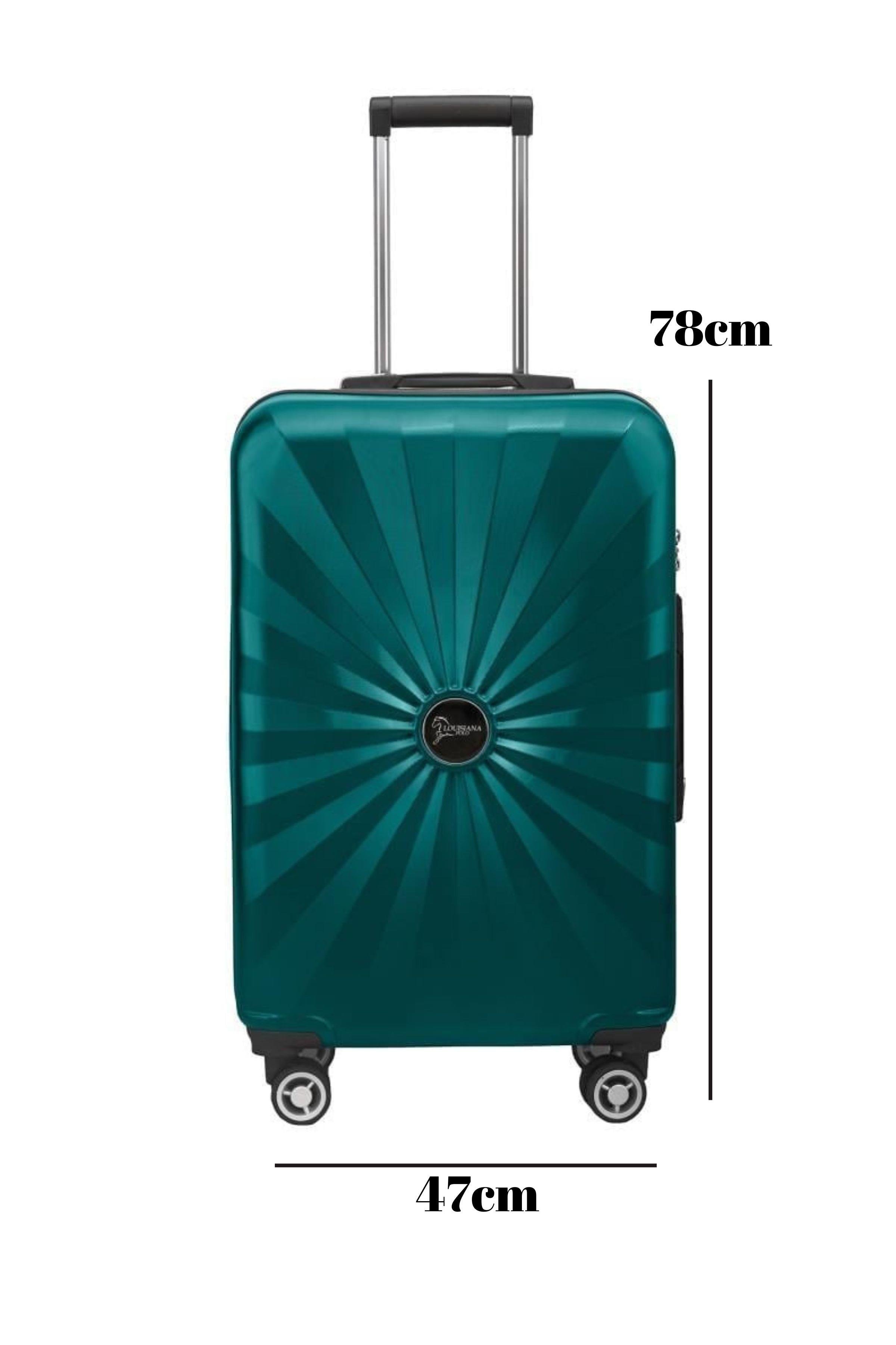 Büyük Boy %100 Polikarbon Valiz 4x2 Teker Petrol 1809