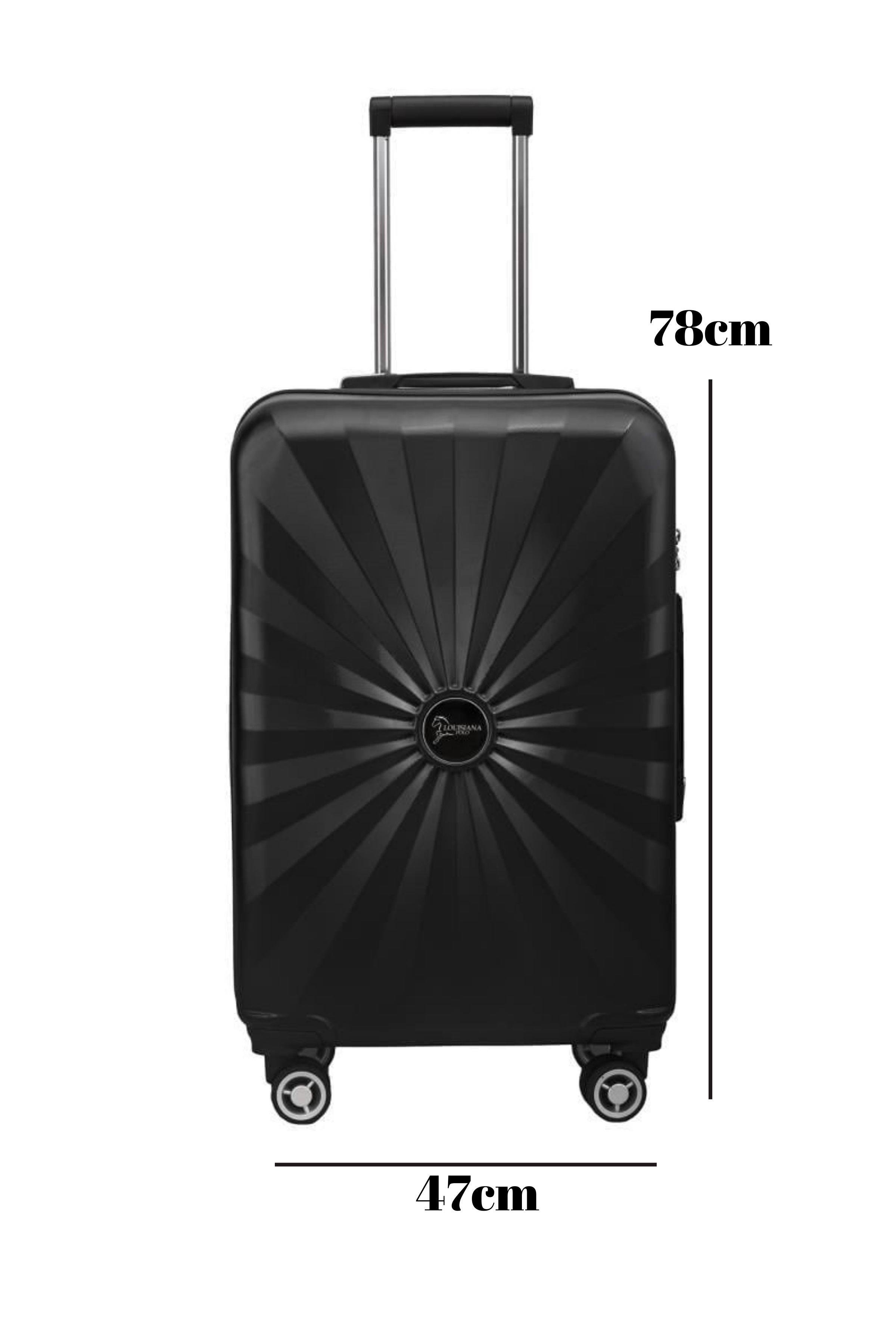 Büyük Boy %100 Polikarbon Valiz 4x2 Teker Siyah 1809