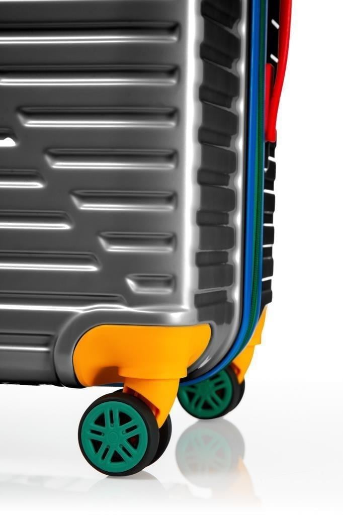 Büyük Boy %100 Polikarbon Valiz 4x2 Teker Antrasit 1088